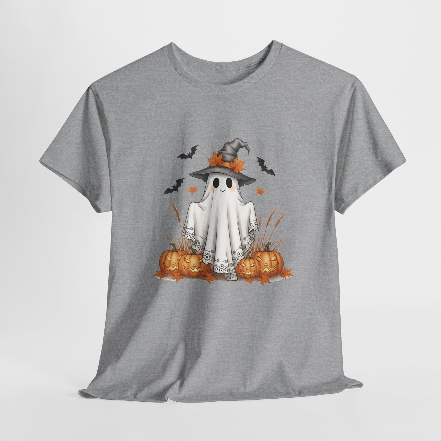 Spooky Ghost Halloween Tee – Festive Unisex Shirt for Parties, Fall Fashion & Pumpkin Season Fun