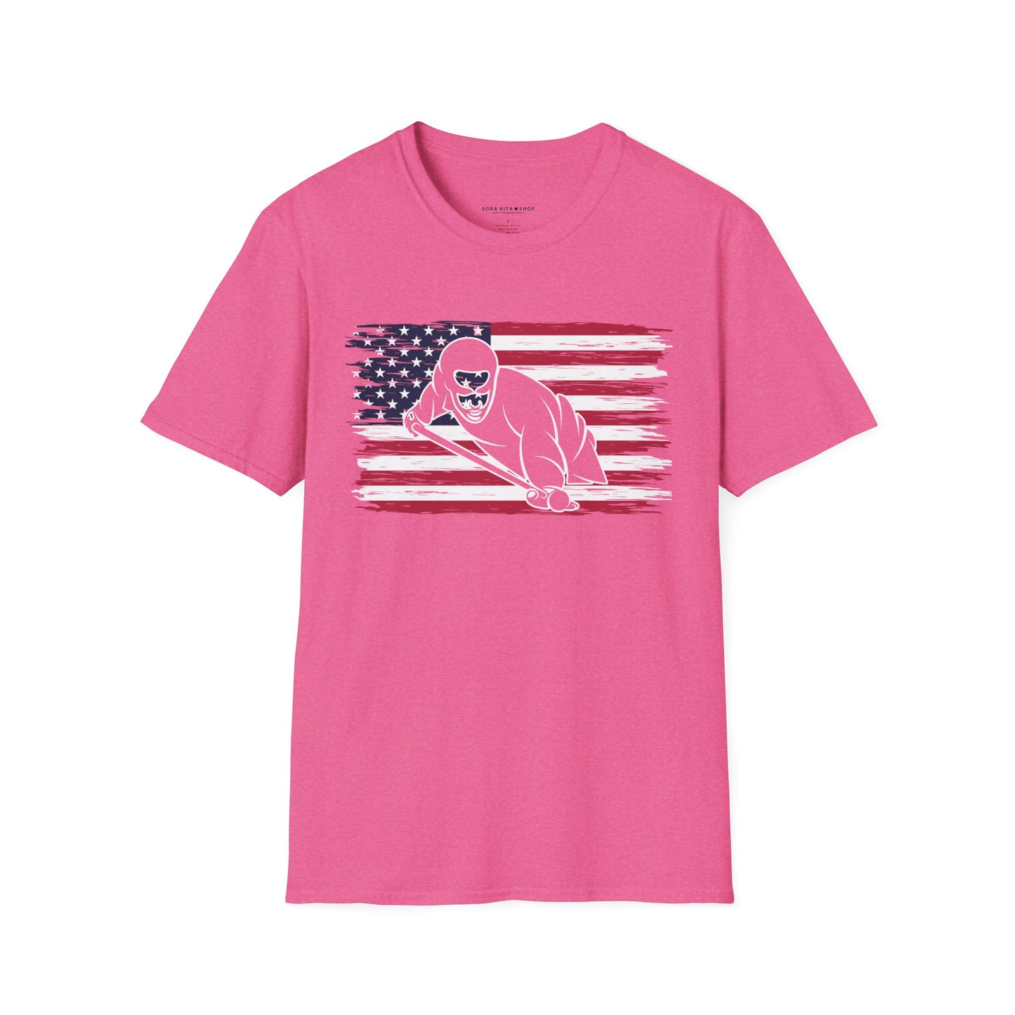 American Flag Billiards Tee – Fall‑Ready Comfort, Game‑Day Energy