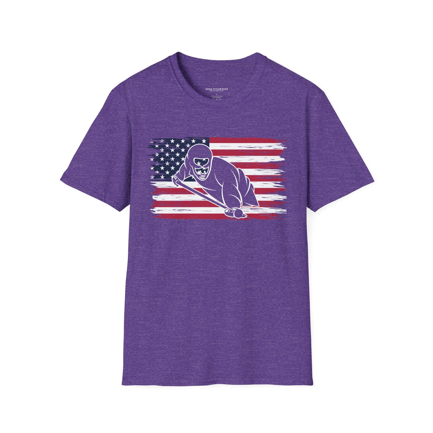 American Flag Billiards Tee – Fall‑Ready Comfort, Game‑Day Energy