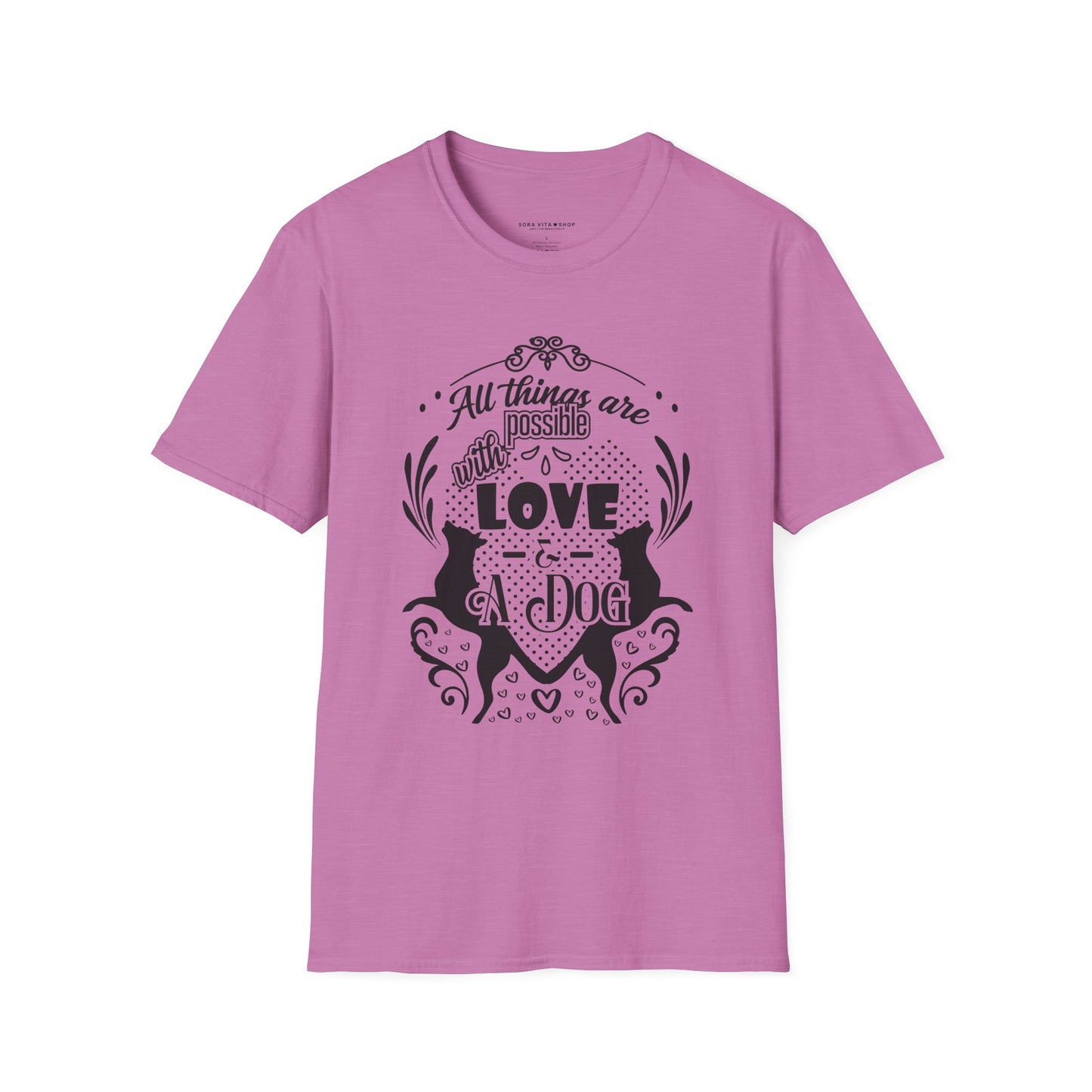 Dog Lover’s Quote Tee | Softstyle Comfort for Pet Parents, Dog Walkers & Everyday Animal Lovers