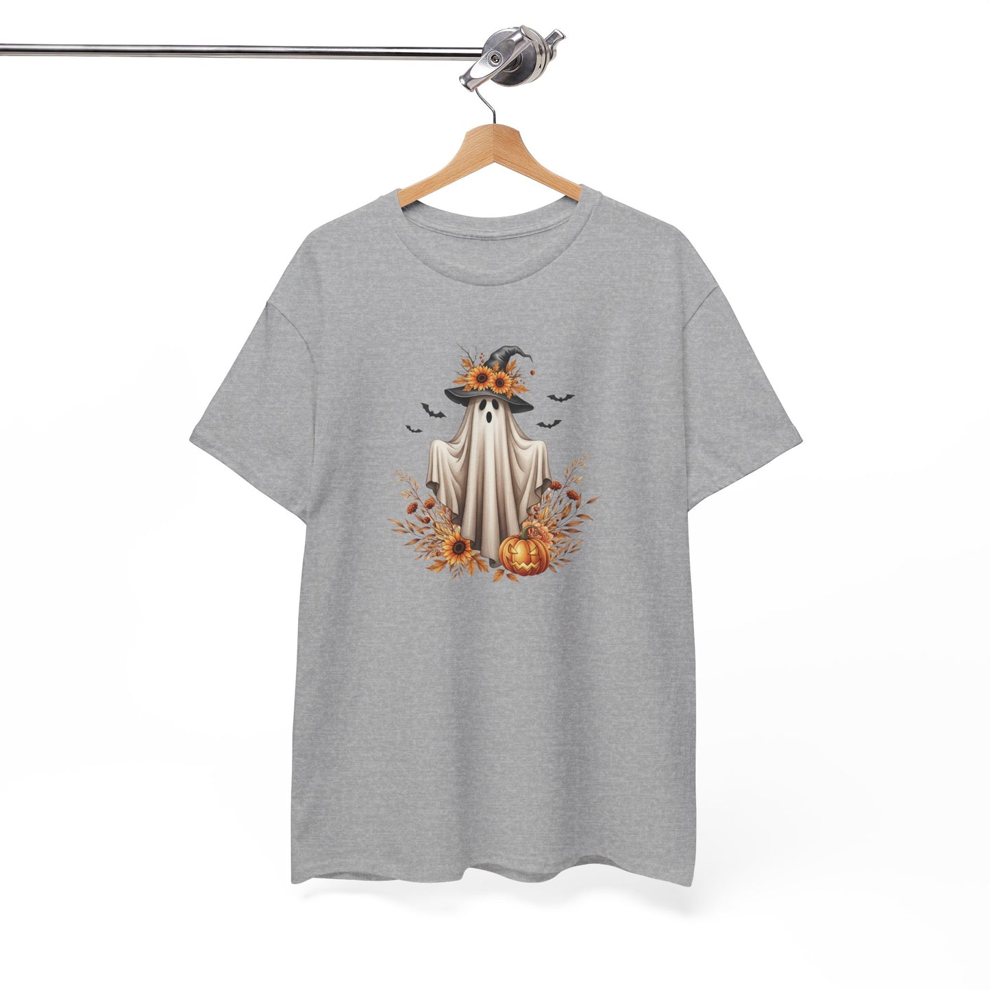 Halloween Ghost Tee – Spooky Autumn Unisex Shirt for Parties, Cozy Fall Days & Festive Fun
