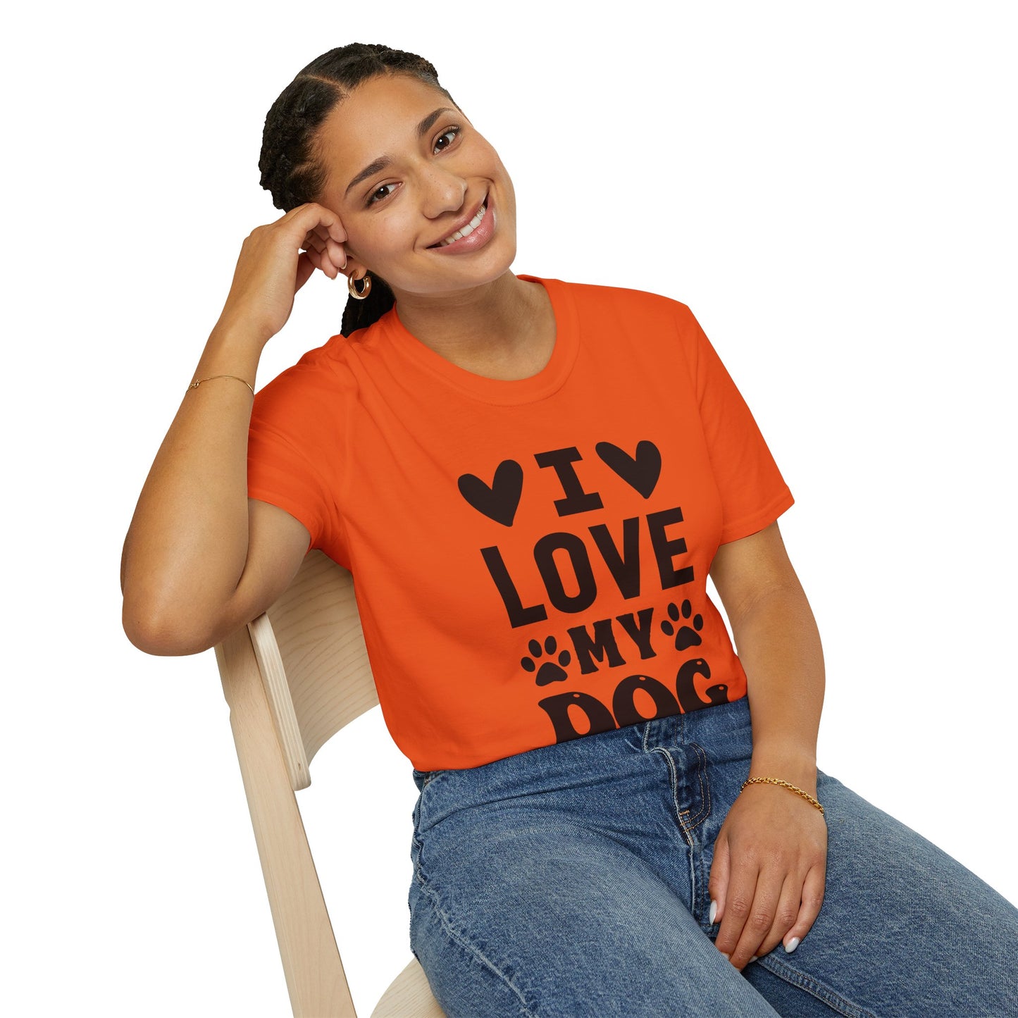 I Love My Dog Softstyle Tee | Unisex Comfort for Pet Parents, Dog Moms & Everyday Animal Lovers