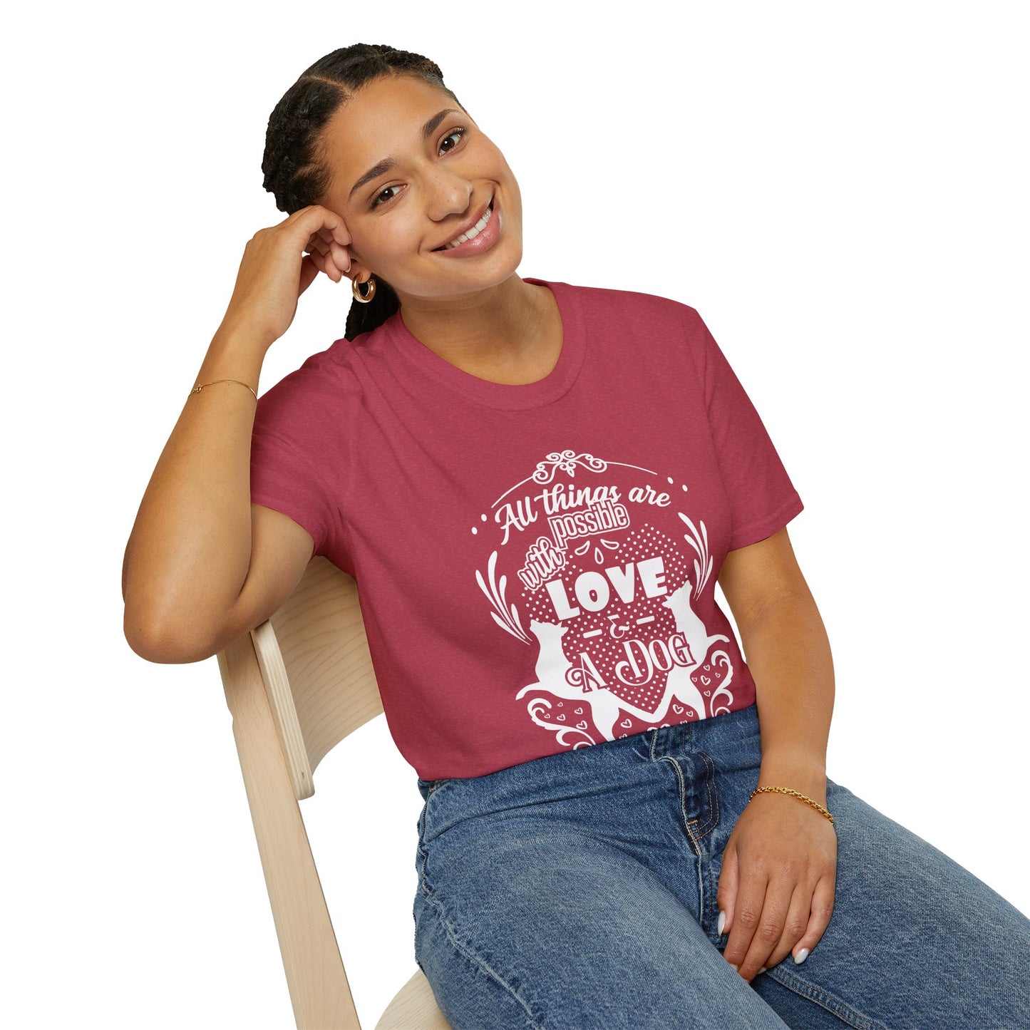 Dog Lover’s Quote Tee | Softstyle Comfort for Pet Parents, Dog Walkers & Everyday Animal Lovers