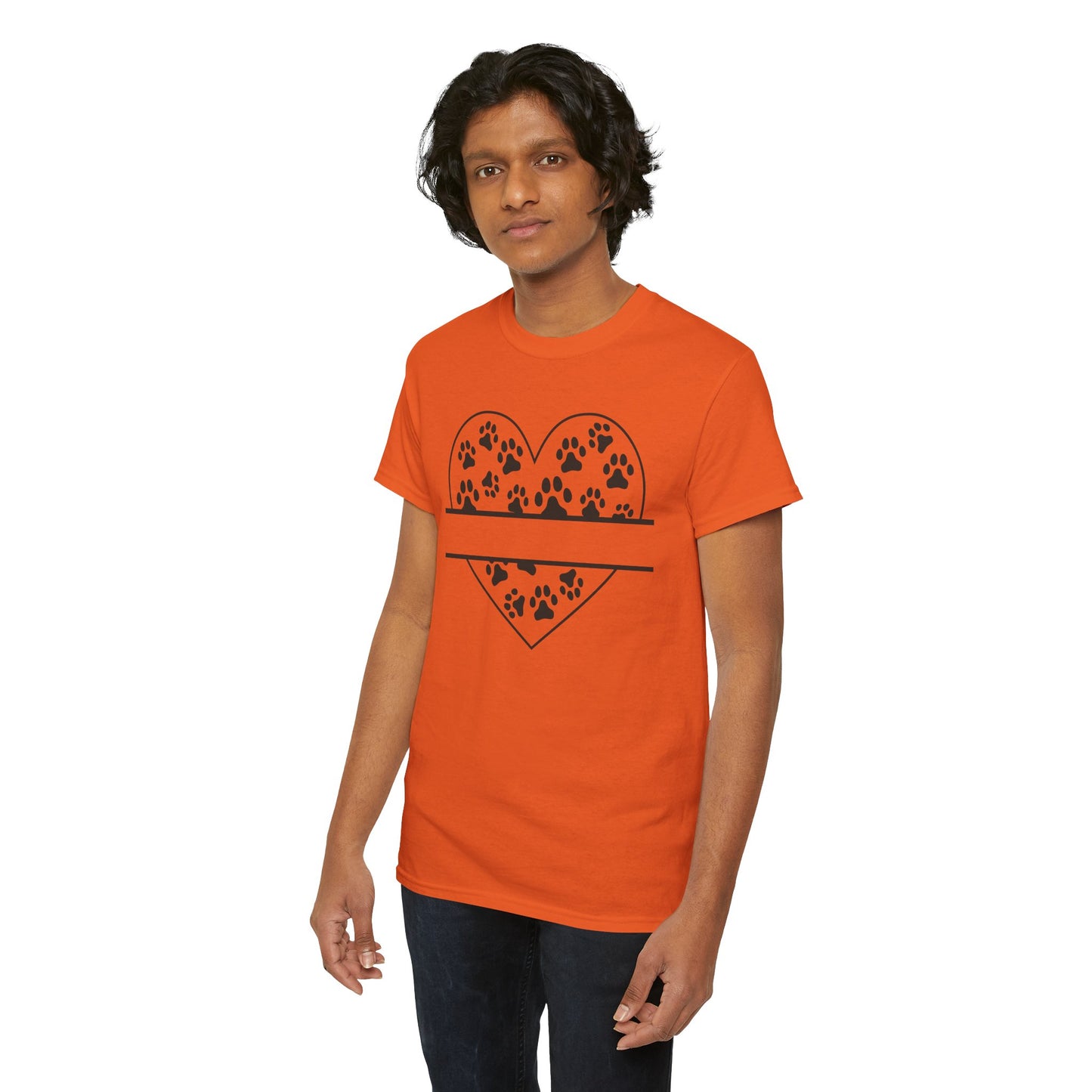 Paw Print Love Tee – Heart Paw Design Shirt for Proud Pet Parents, Dog Moms & Animal Lovers