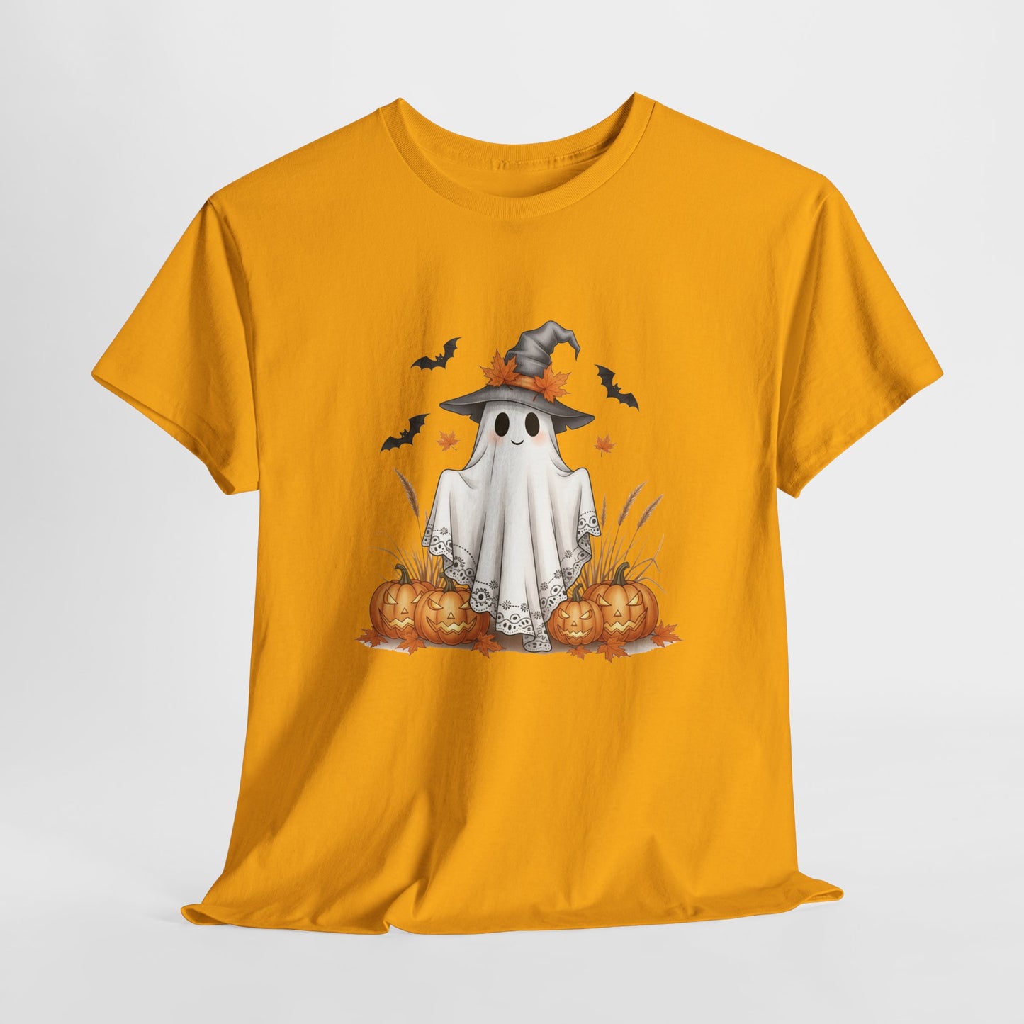 Spooky Ghost Halloween Tee – Festive Unisex Shirt for Parties, Fall Fashion & Pumpkin Season Fun