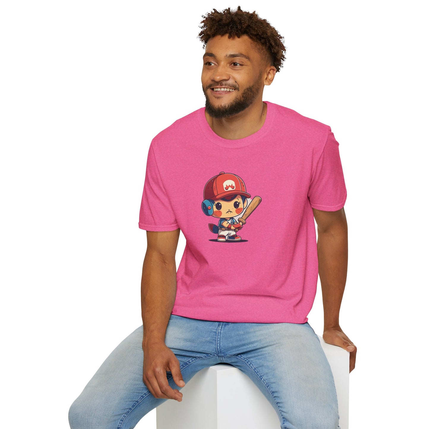 Cute Baseball Kid Softstyle Tee ⚾ | Playful Unisex Comfort for Sports Lovers, Summer Fun & Everyday Joy