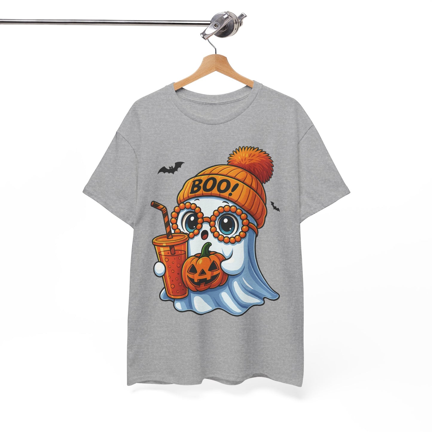 Boo‑tiful Ghost Halloween Tee 👻 | Spooky‑Cute Unisex Heavy Cotton Comfort for Fall Fun & Festive Vibes