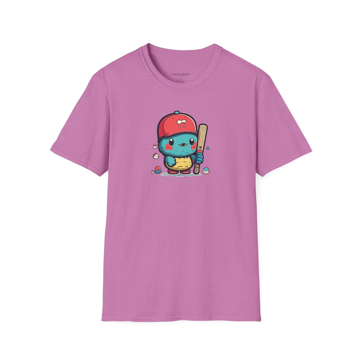 Adorable Cartoon Baseball Tee ⚾ | Fun Unisex Comfort for Kids & Adults, Perfect for Birthdays, Camps & Everyday Play