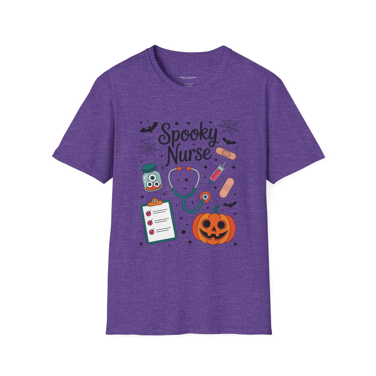 Spooky Nurse Halloween Tee – Funny Medical Staff Shirt for Festive Fall Fun & Costume Parties