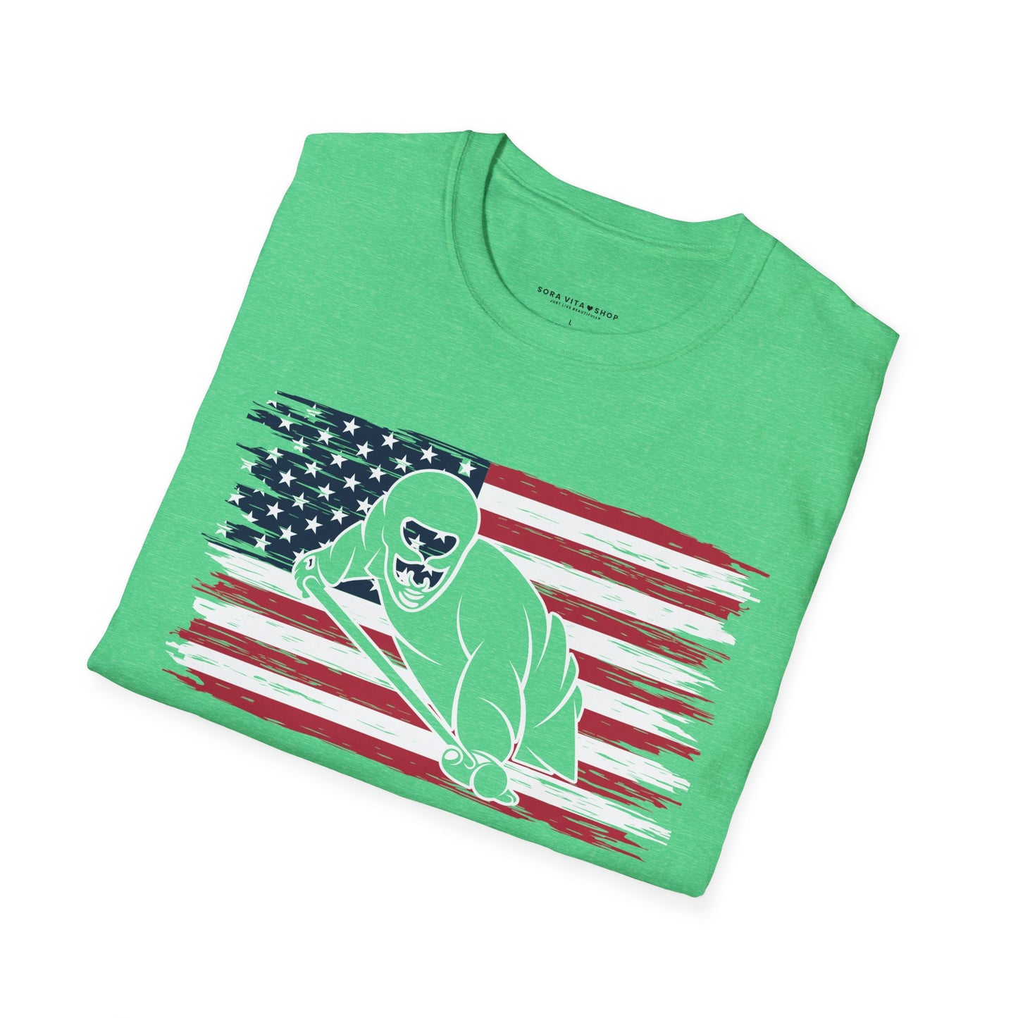 American Flag Billiards Tee – Fall‑Ready Comfort, Game‑Day Energy