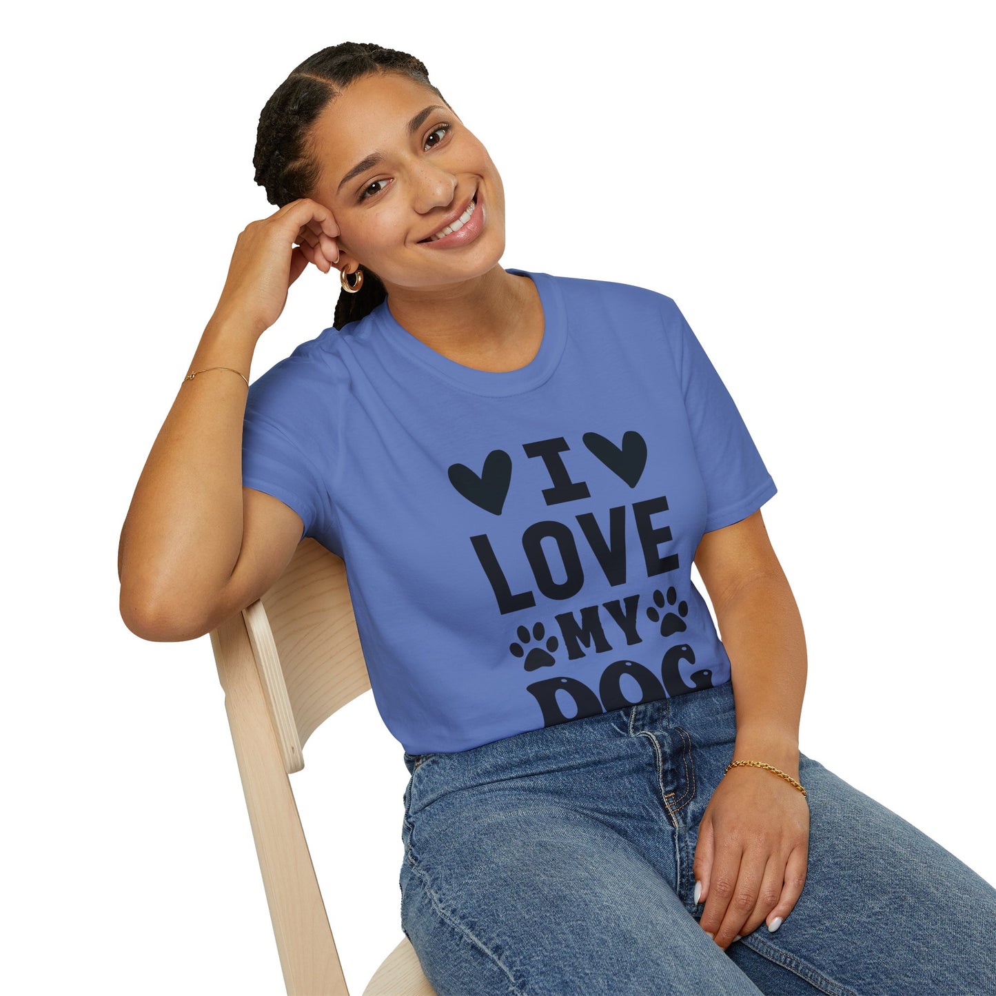 I Love My Dog Softstyle Tee | Unisex Comfort for Pet Parents, Dog Moms & Everyday Animal Lovers