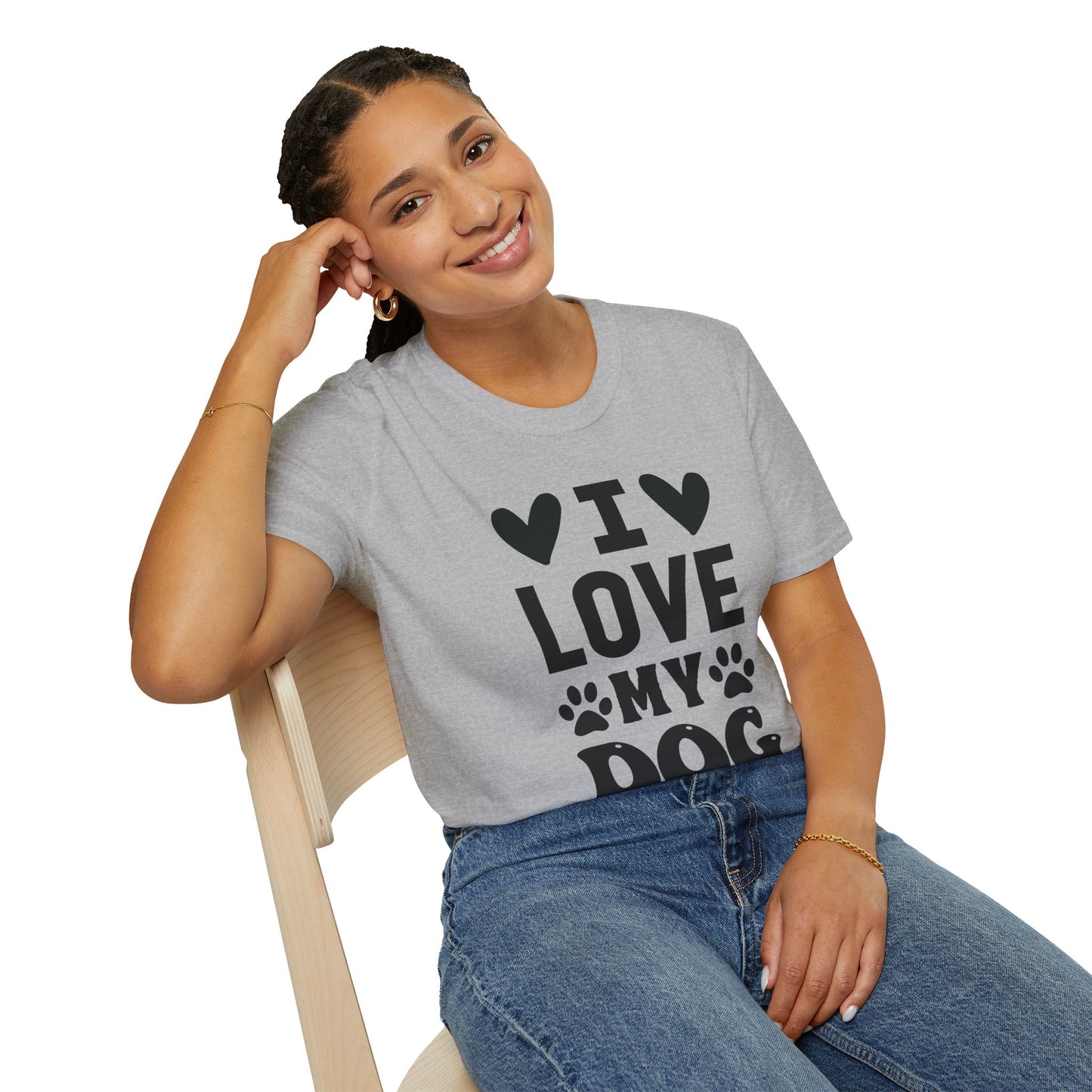 I Love My Dog Softstyle Tee | Unisex Comfort for Pet Parents, Dog Moms & Everyday Animal Lovers