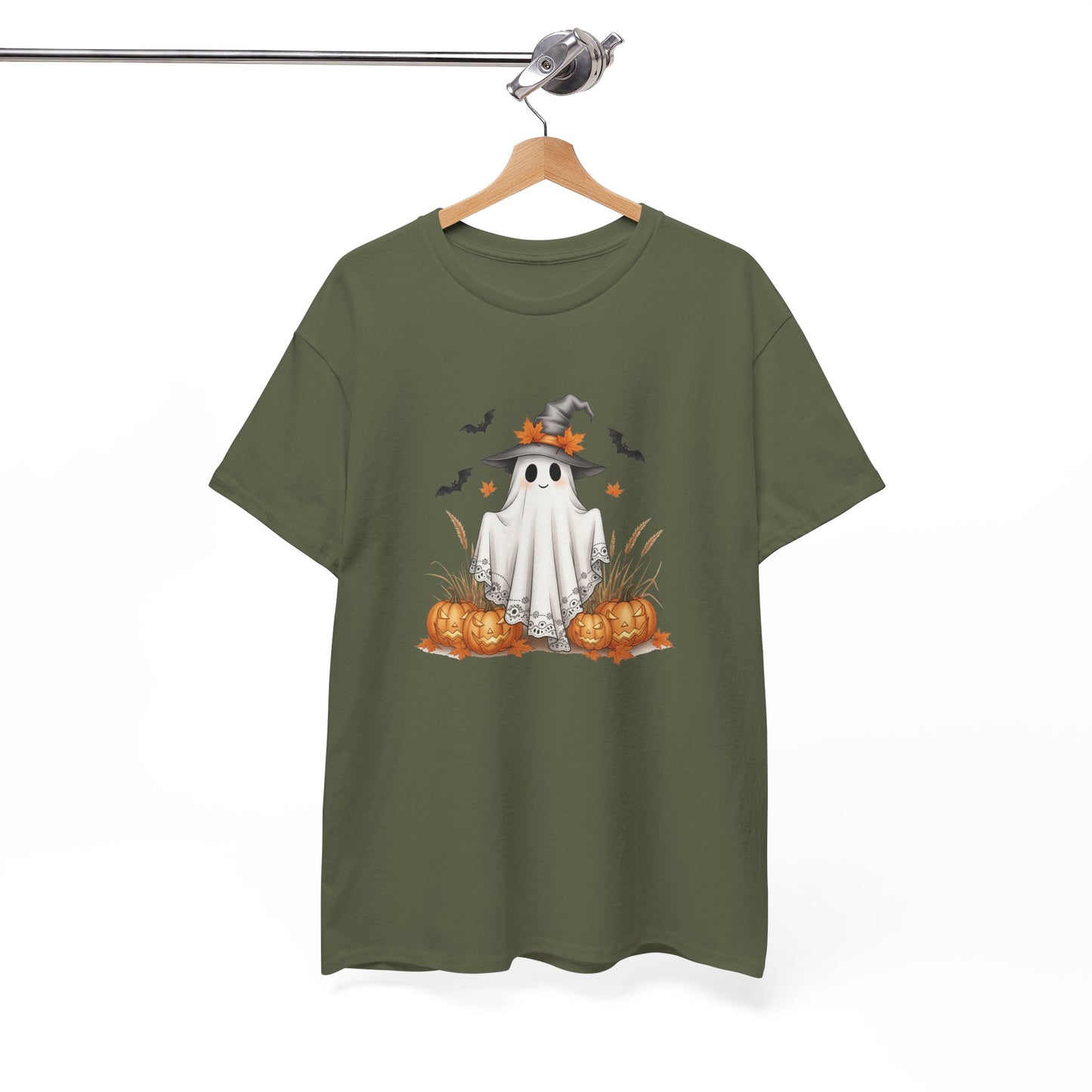 Spooky Ghost Halloween Tee – Festive Unisex Shirt for Parties, Fall Fashion & Pumpkin Season Fun
