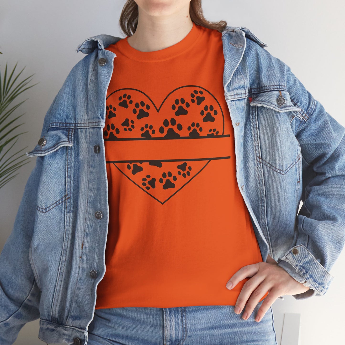 Paw Print Love Tee – Heart Paw Design Shirt for Proud Pet Parents, Dog Moms & Animal Lovers