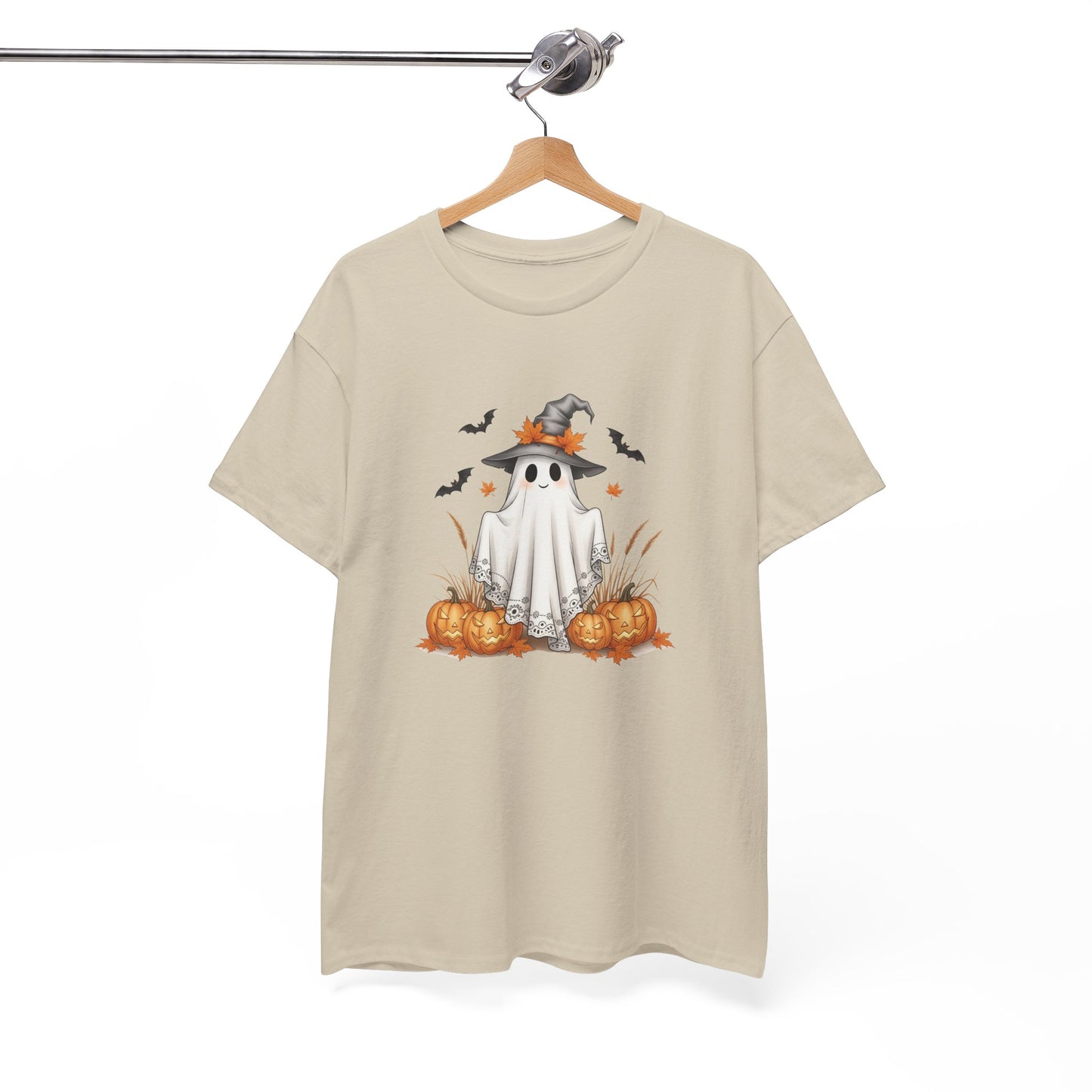 Spooky Ghost Halloween Tee – Festive Unisex Shirt for Parties, Fall Fashion & Pumpkin Season Fun