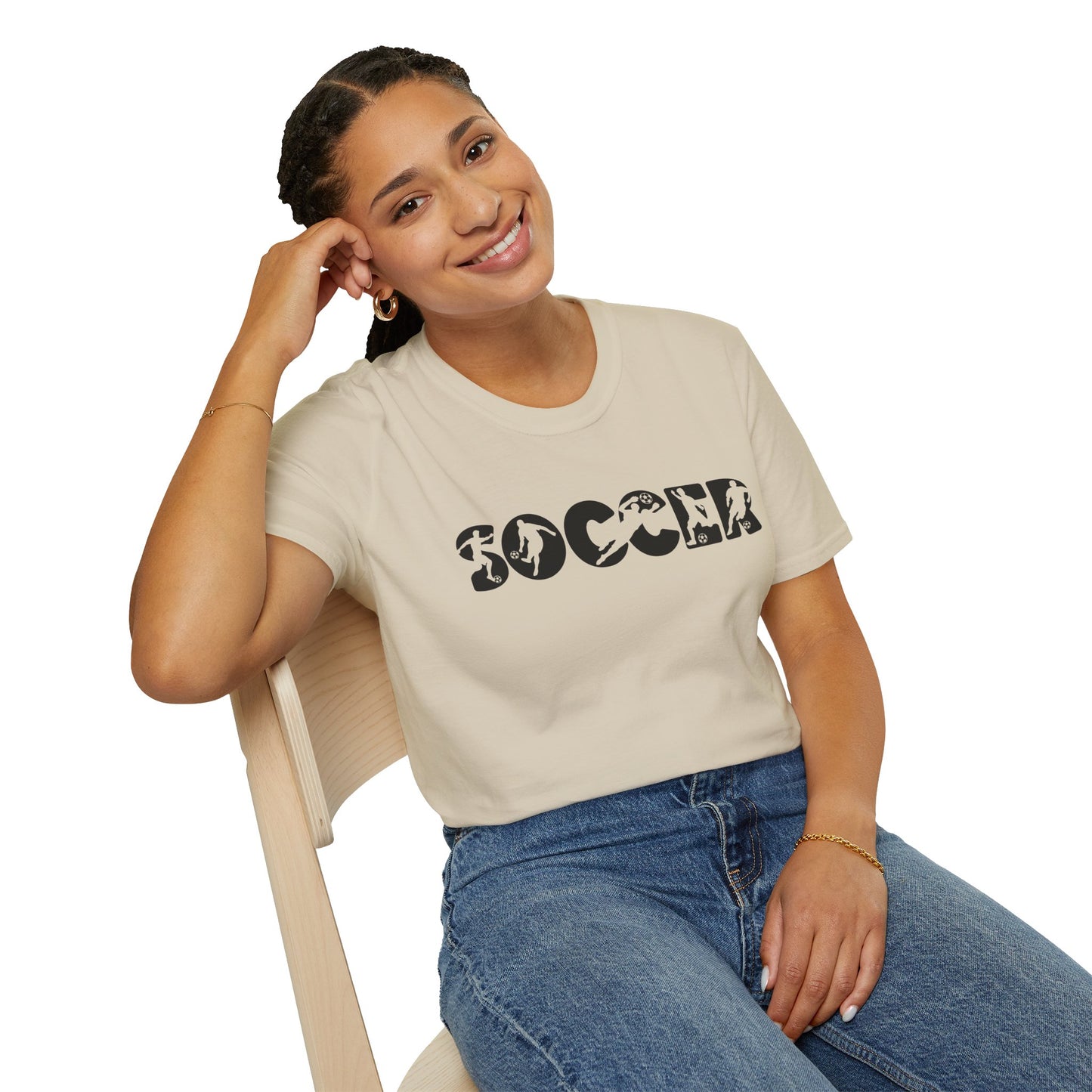 Goal‑Getter Comfort – Soccer Fan Unisex Softstyle Tee | All‑Day Wear, Game‑Day Energy, Perfect Gift for Players & Supporters