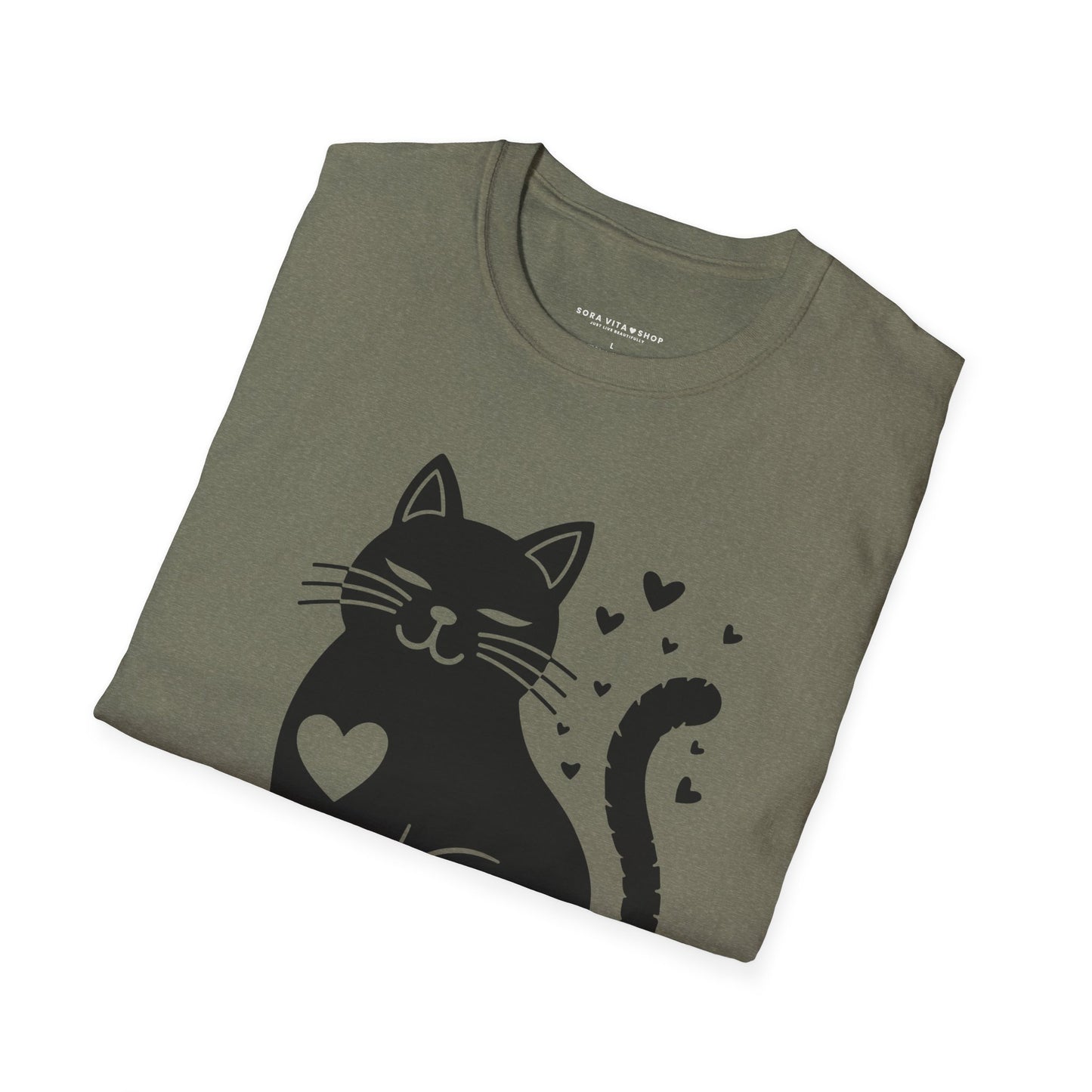 Pawsitive Cat Tee | Unisex Softstyle Comfort for Cat Lovers, Pet Advocates & Everyday Positivity