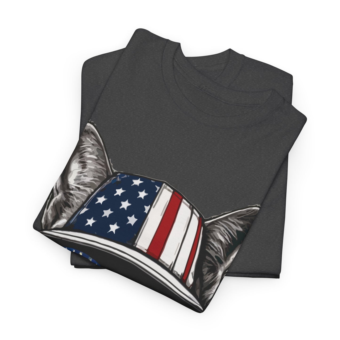Patriotic Cat T‑Shirt – Festive USA Sunglasses Tee for Proud Pet Lovers & Summer Celebrations