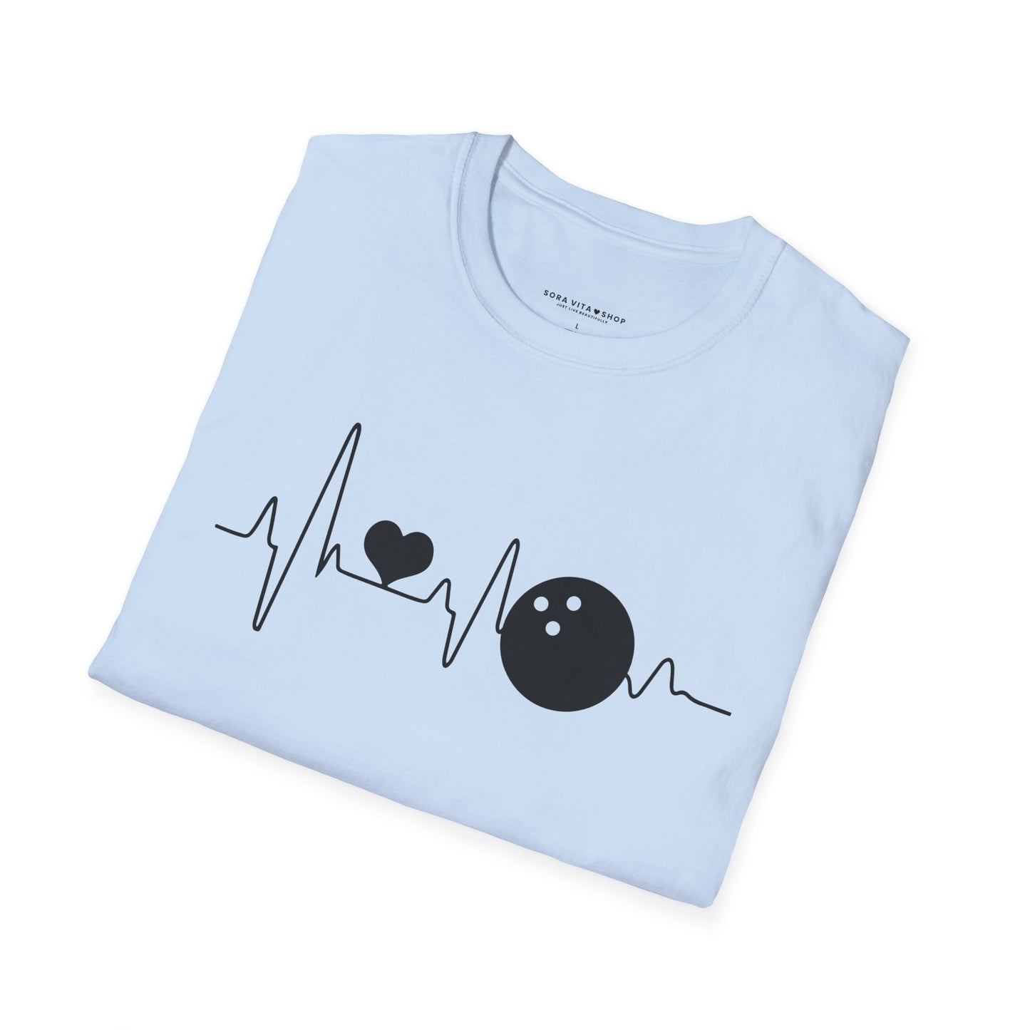 Heartbeat Bowling Softstyle Tee – All‑Day Comfort, Game‑Day Energy, Perfect Gift for Bowlers & Alley Legends