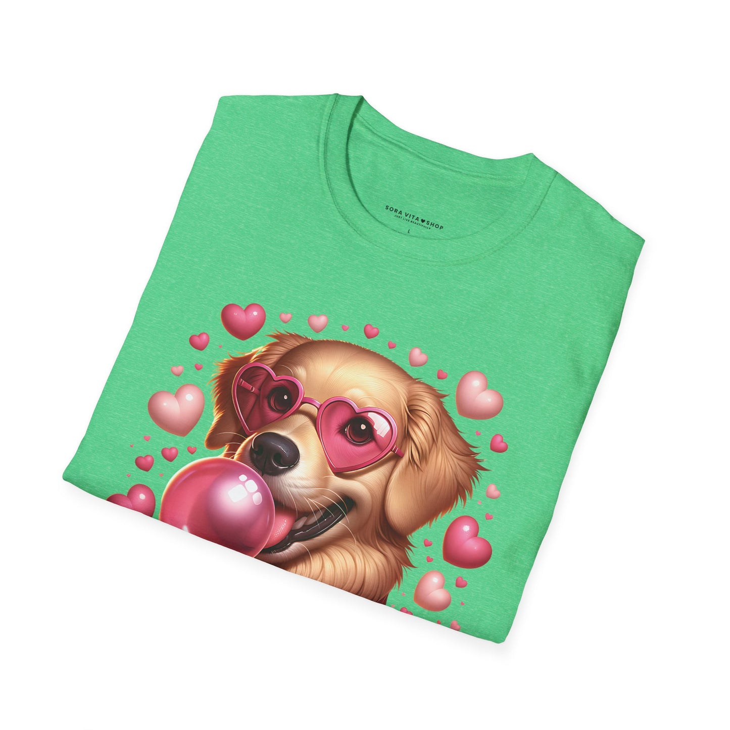 Golden Retriever Love Tee | Softstyle Comfort for Dog Lovers, Valentineās Day & Everyday Joy
