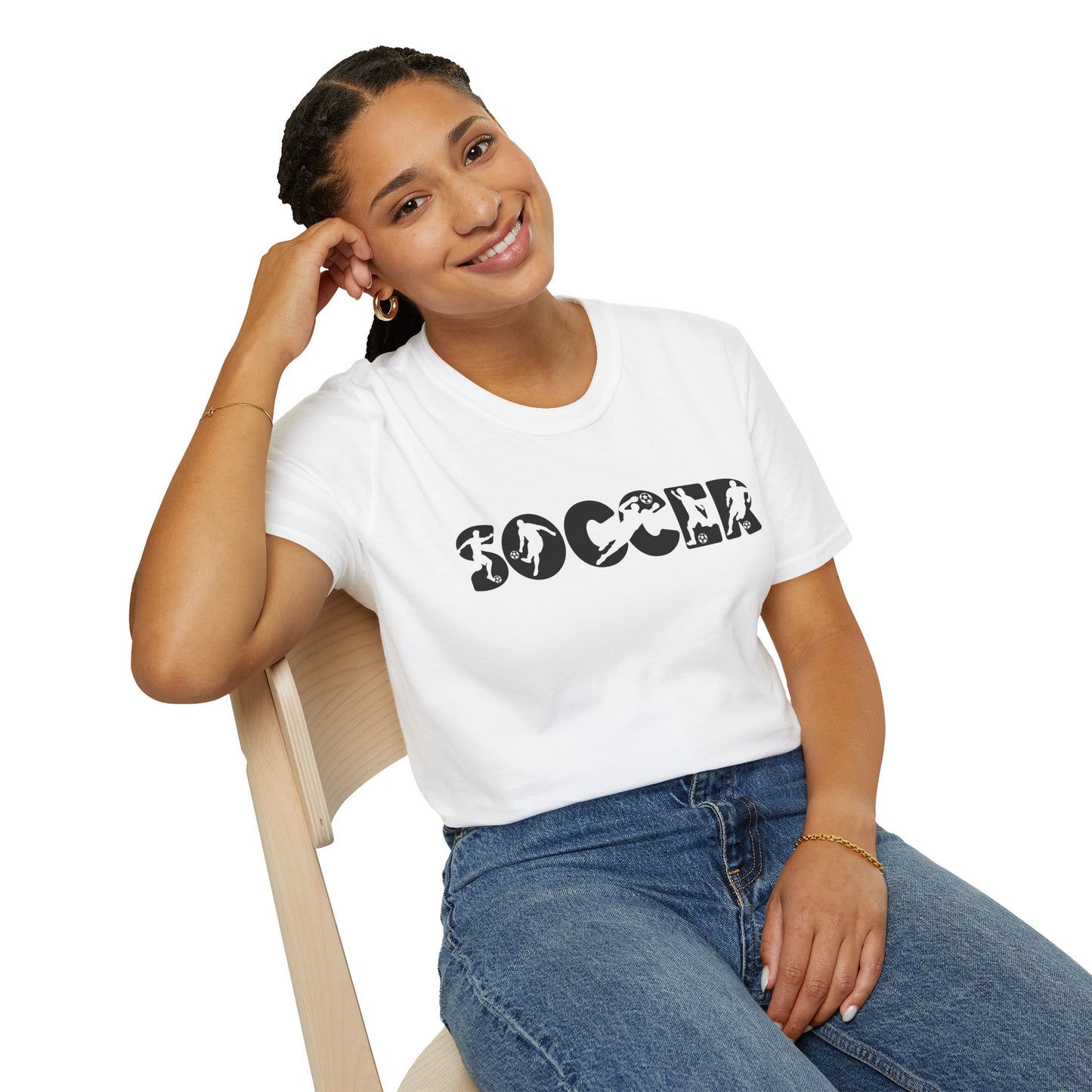 Goal‑Getter Comfort – Soccer Fan Unisex Softstyle Tee | All‑Day Wear, Game‑Day Energy, Perfect Gift for Players & Supporters