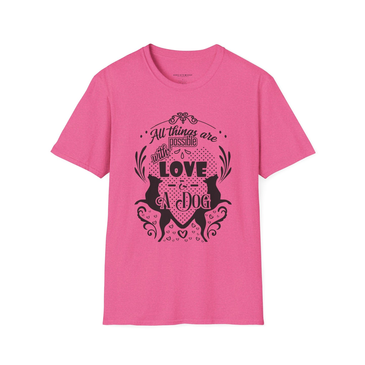 Dog Lover’s Quote Tee | Softstyle Comfort for Pet Parents, Dog Walkers & Everyday Animal Lovers