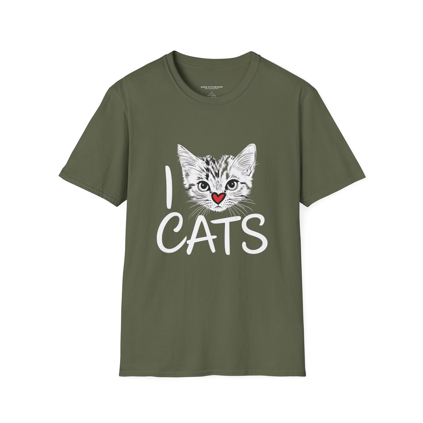 I CATS Funny Tee | Softstyle Comfort for Cat Lovers, Pet Owners & Everyday Durability