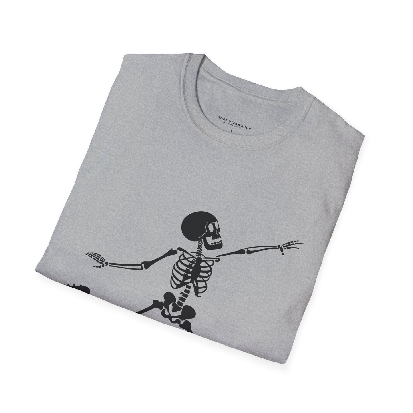 Playful Skeleton Soccer Softstyle Tee – Fun Halloween Vibes, All‑Day Comfort, Perfect Gift for Soccer Lovers & Party Nights
