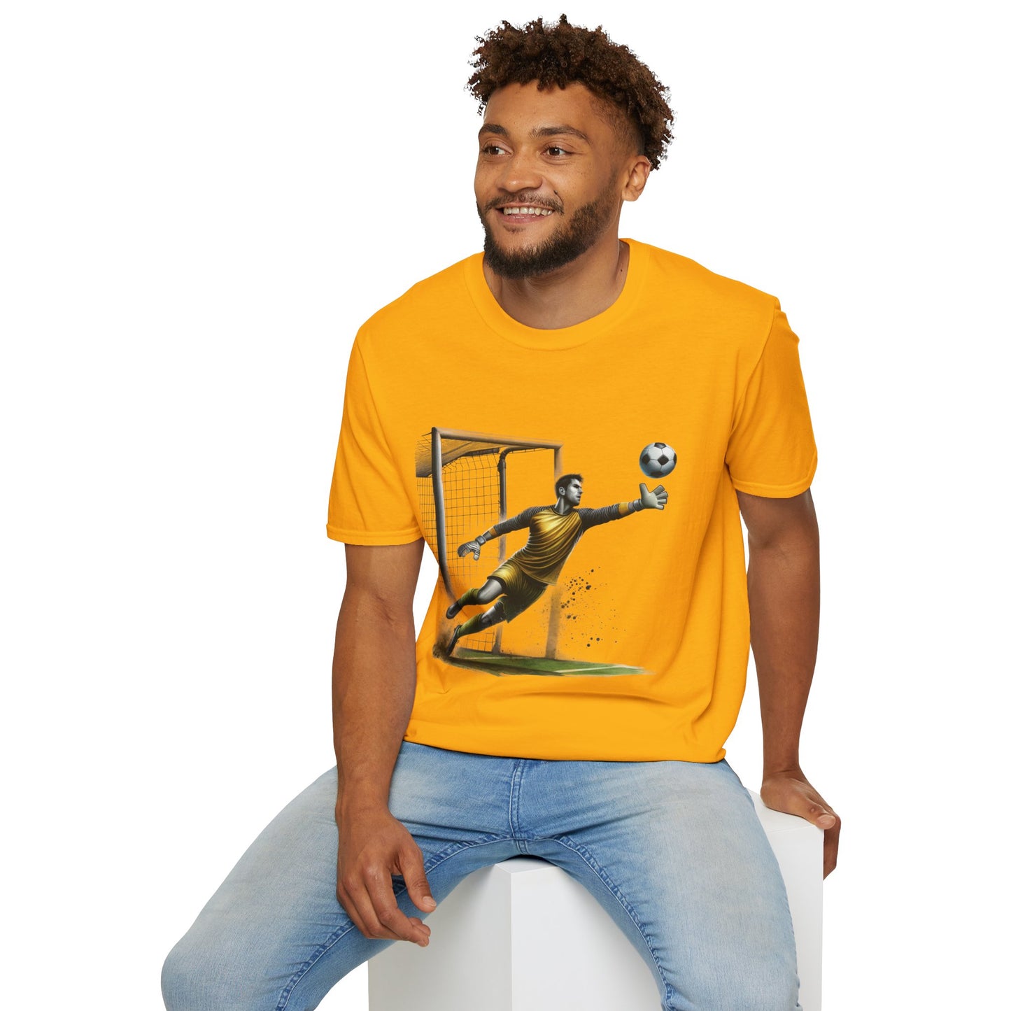 Goalkeeper Soccer Softstyle Tee – Bold Game‑Day Energy, All‑Day Comfort, Perfect Gift for Football Fans & Sports Lovers