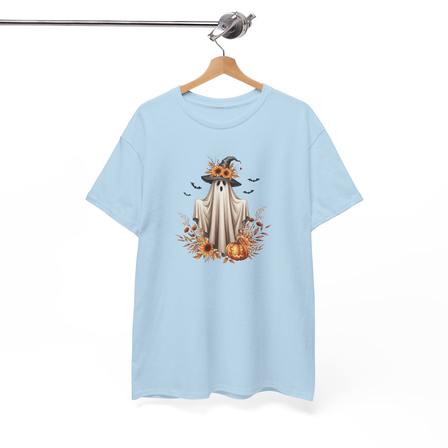 Halloween Ghost Tee – Spooky Autumn Unisex Shirt for Parties, Cozy Fall Days & Festive Fun