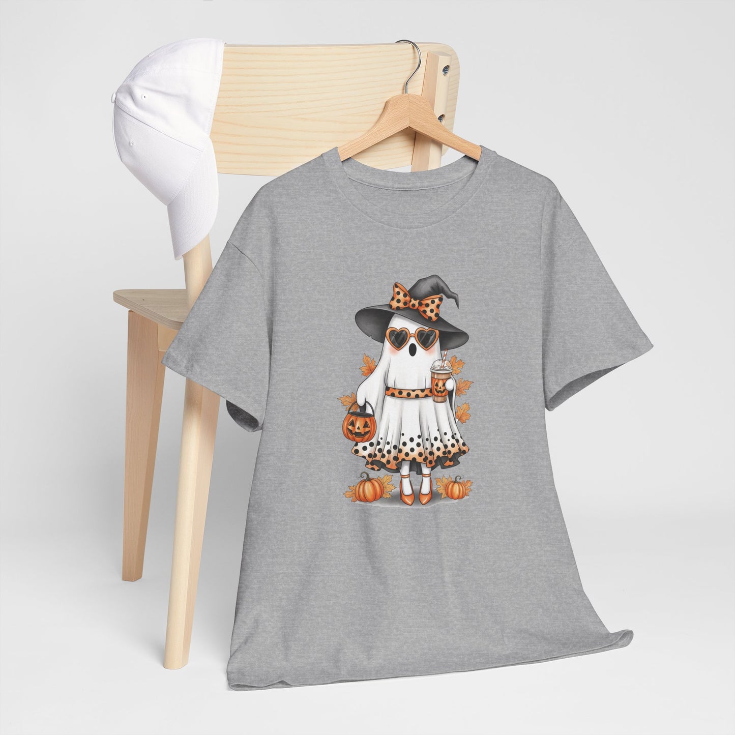 Spooky‑Cute Halloween Bunny Tee | Unisex Heavy Cotton Comfort for Fall Fun & Trick‑or‑Treat Vibes