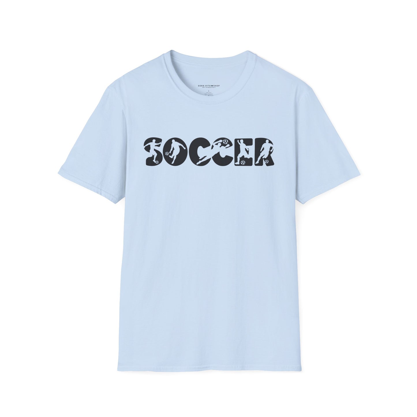 Goal‑Getter Comfort – Soccer Fan Unisex Softstyle Tee | All‑Day Wear, Game‑Day Energy, Perfect Gift for Players & Supporters