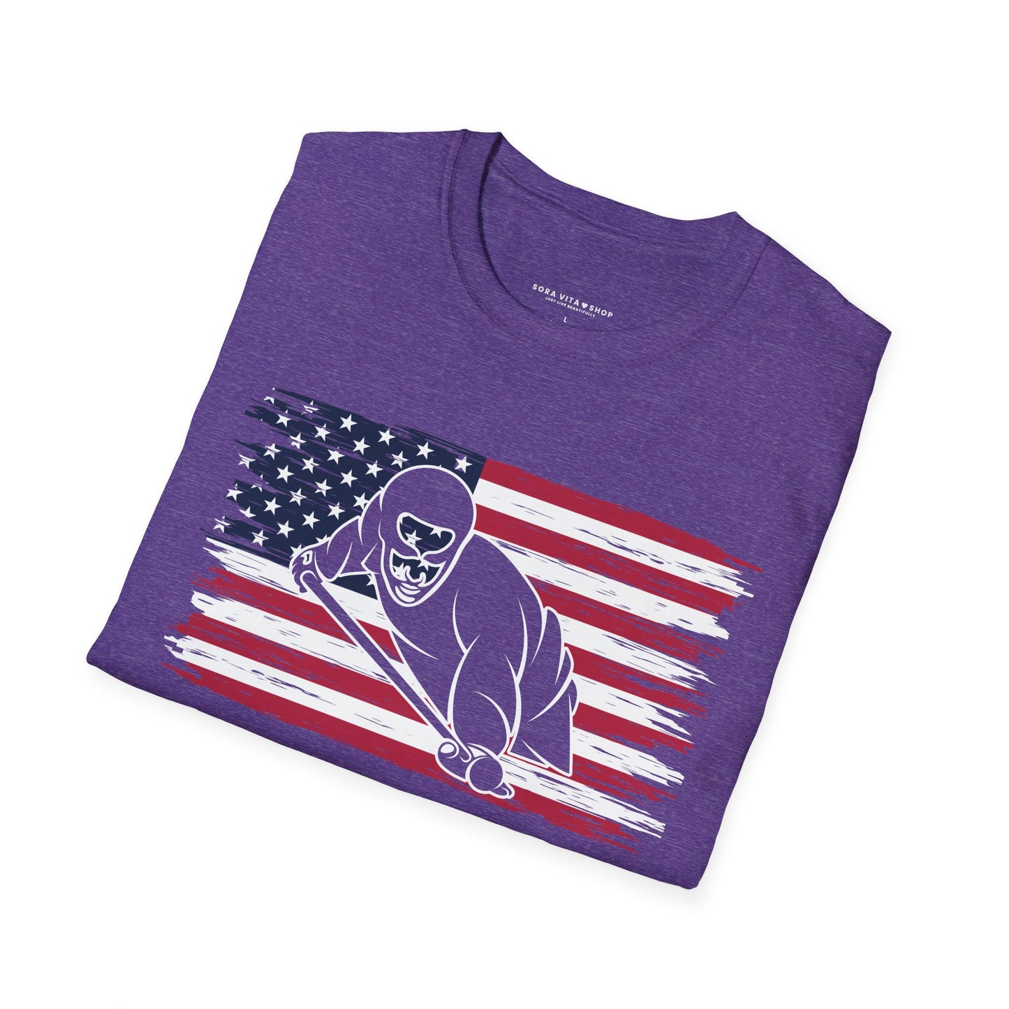 American Flag Billiards Tee – Fall‑Ready Comfort, Game‑Day Energy