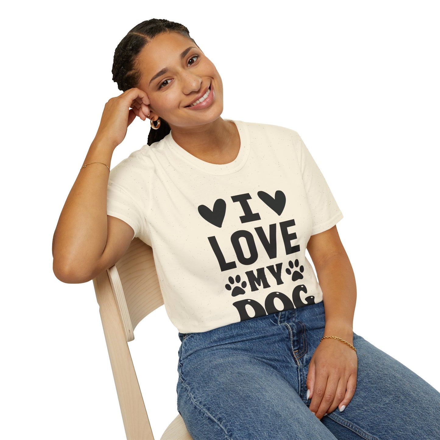 I Love My Dog Softstyle Tee | Unisex Comfort for Pet Parents, Dog Moms & Everyday Animal Lovers