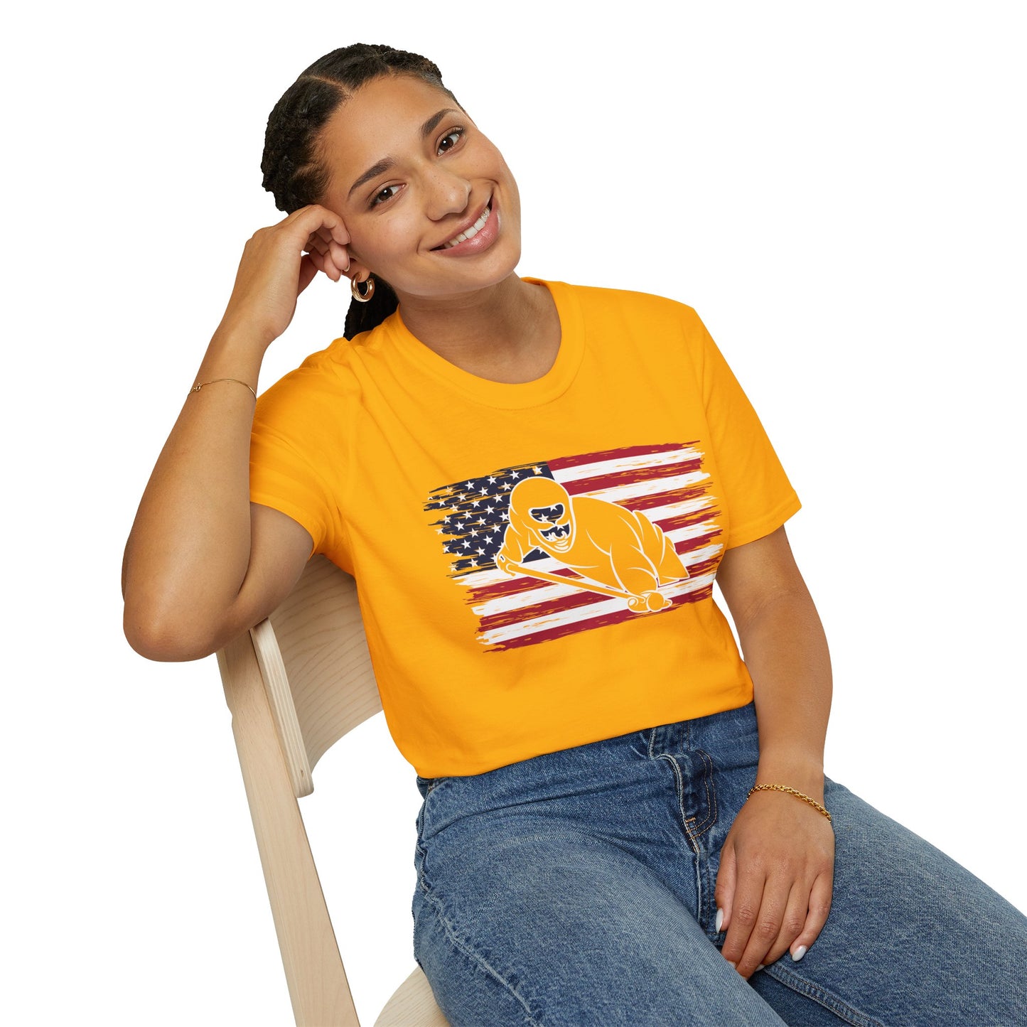 American Flag Billiards Tee – Fall‑Ready Comfort, Game‑Day Energy