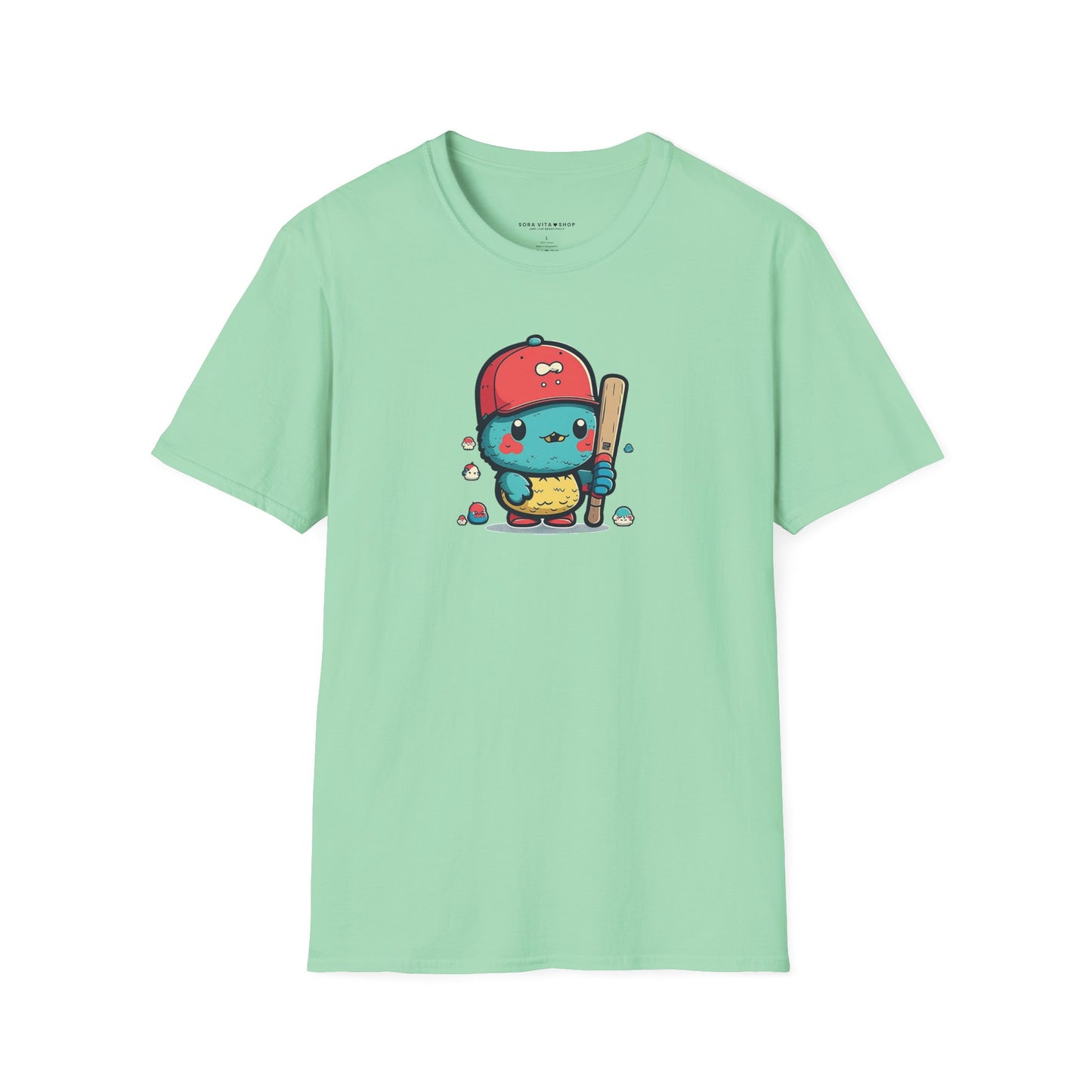 Adorable Cartoon Baseball Tee ⚾ | Fun Unisex Comfort for Kids & Adults, Perfect for Birthdays, Camps & Everyday Play