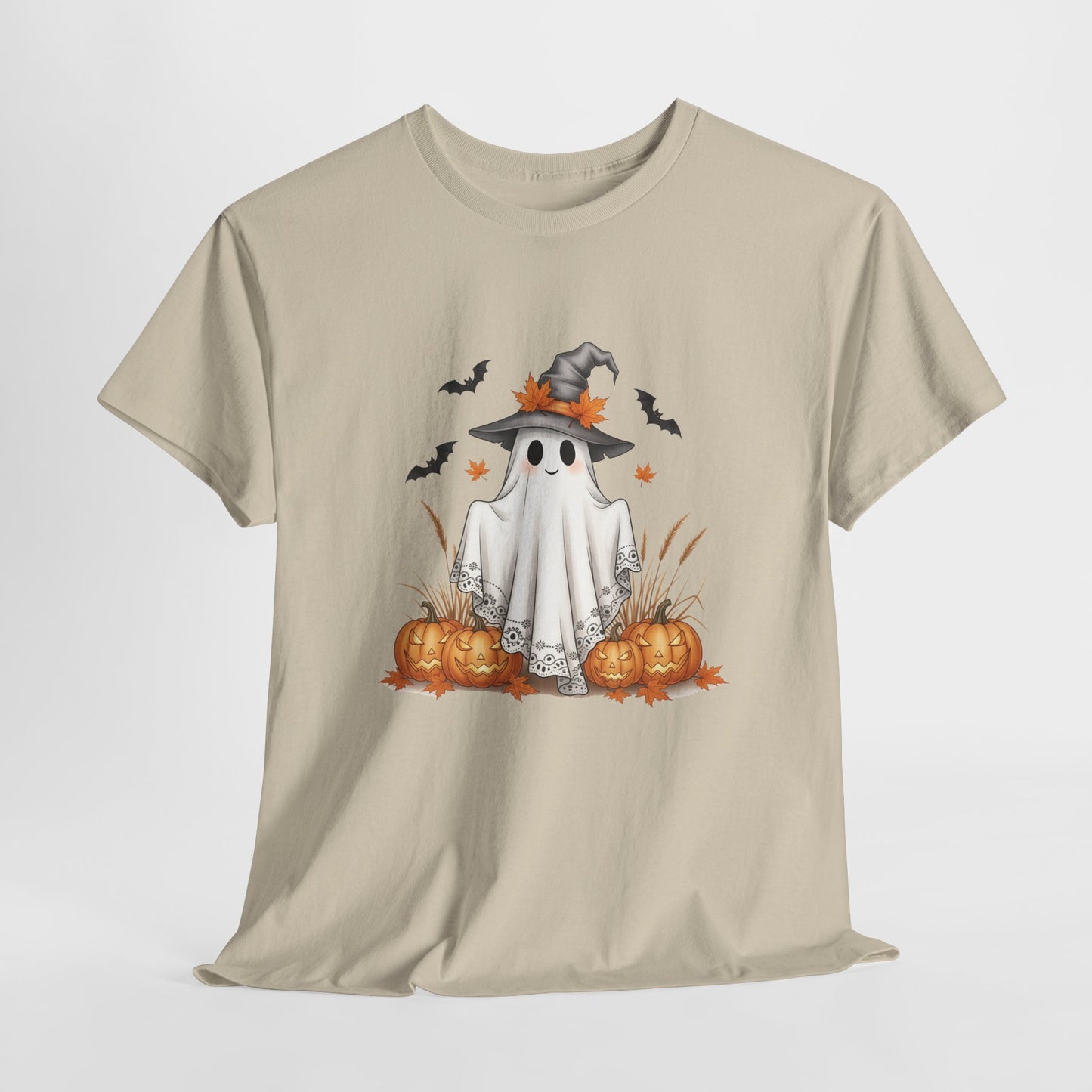 Spooky Ghost Halloween Tee – Festive Unisex Shirt for Parties, Fall Fashion & Pumpkin Season Fun