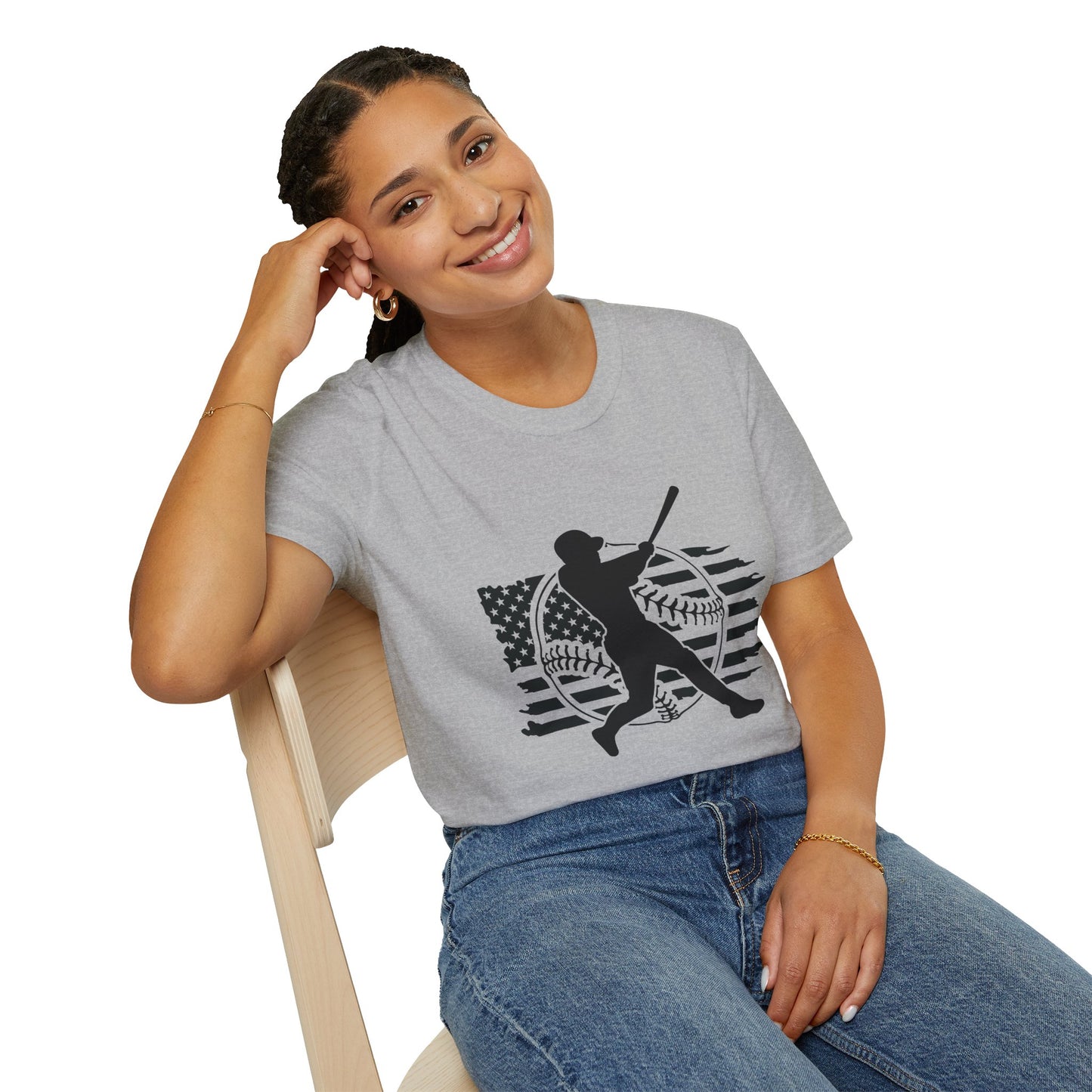 Home Run Comfort – Baseball Fan Unisex Softstyle Tee | All‑Day Wear, Game‑Day Energy, Perfect Gift for Lovers Players