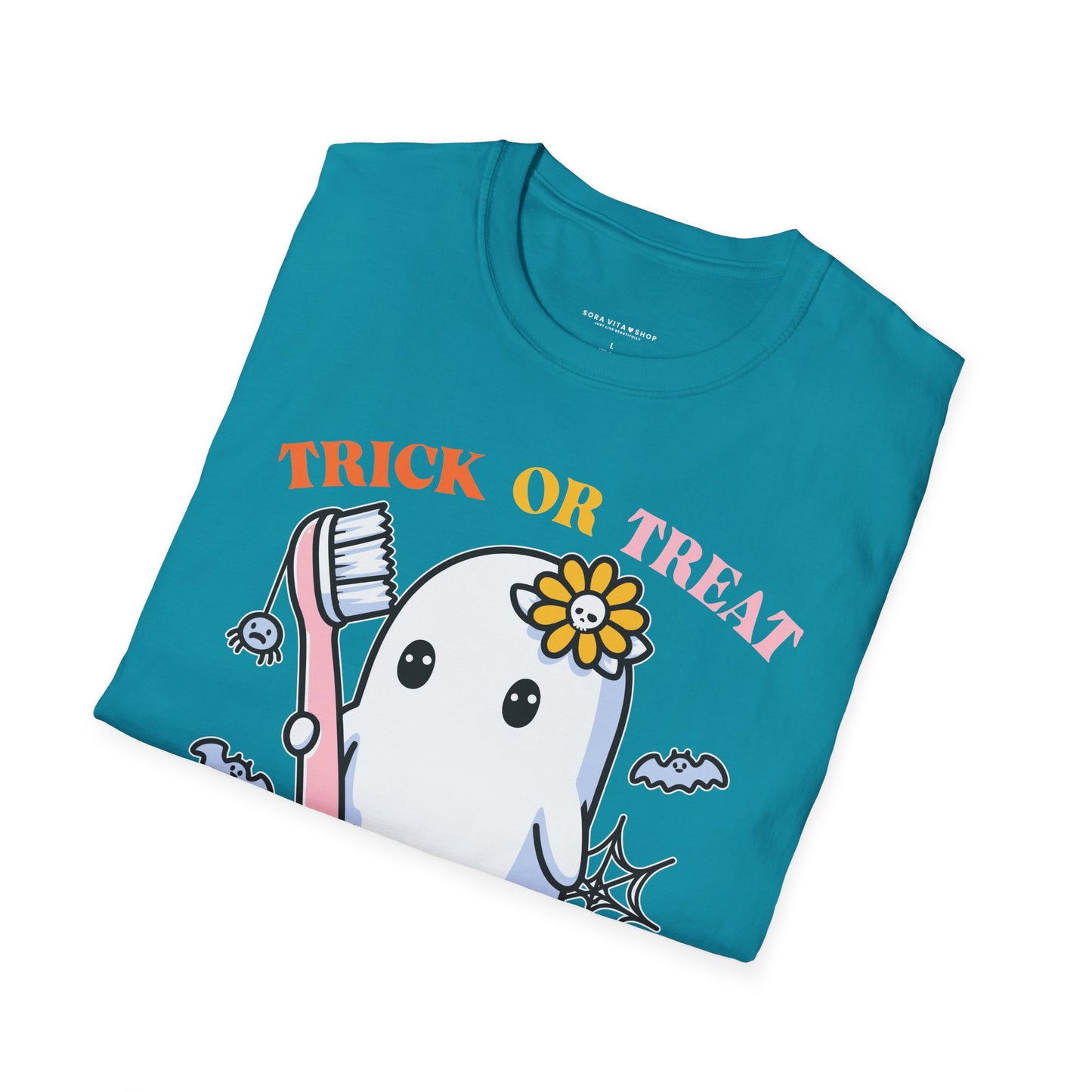 Halloween Tooth Care Ghost Tee – Fun Spooky Season Shirt for Kids & Adults, Trick‑or‑Treat & Party Ready