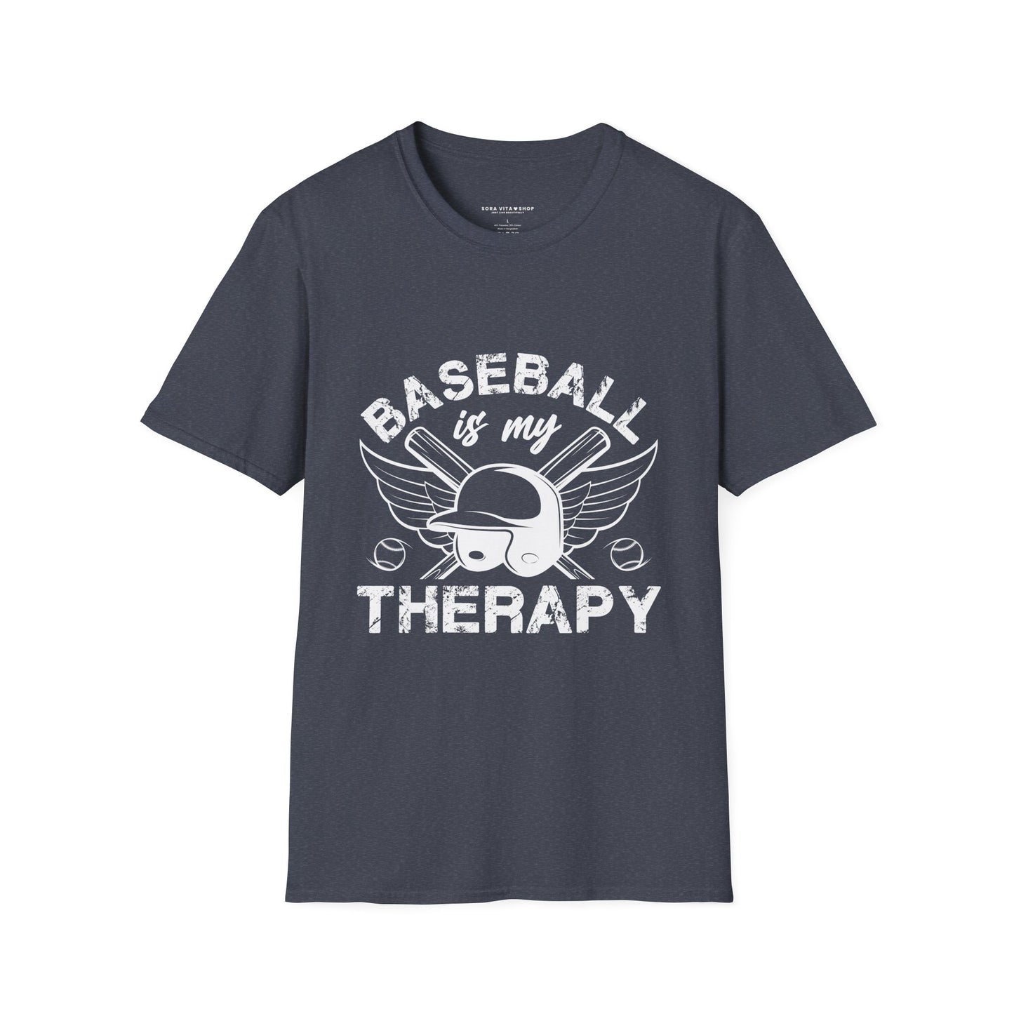 Baseball Therapy Softstyle Tee – All‑Day Comfort, Game‑Day Energy, Perfect Gift for Baseball Lovers