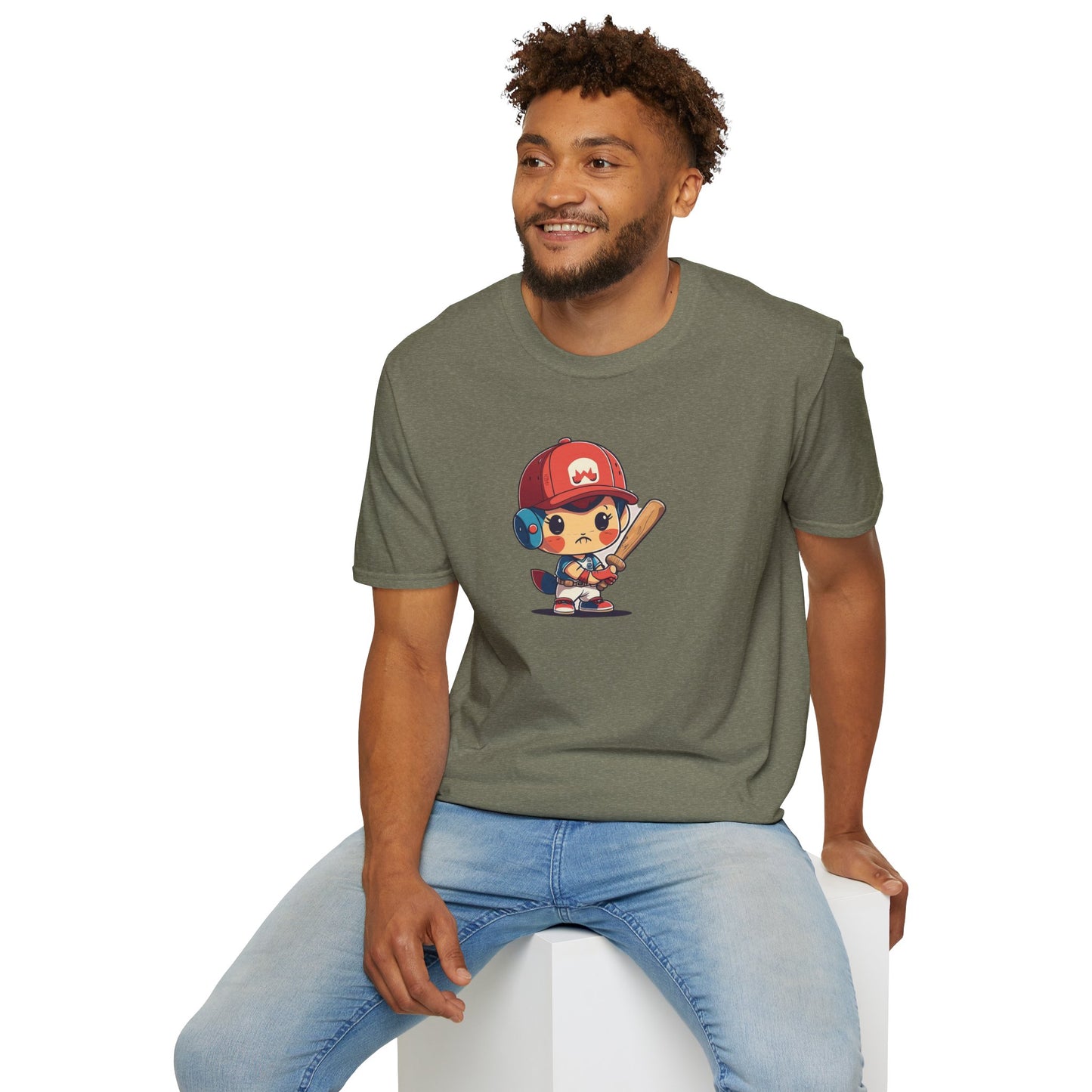Cute Baseball Kid Softstyle Tee ⚾ | Playful Unisex Comfort for Sports Lovers, Summer Fun & Everyday Joy