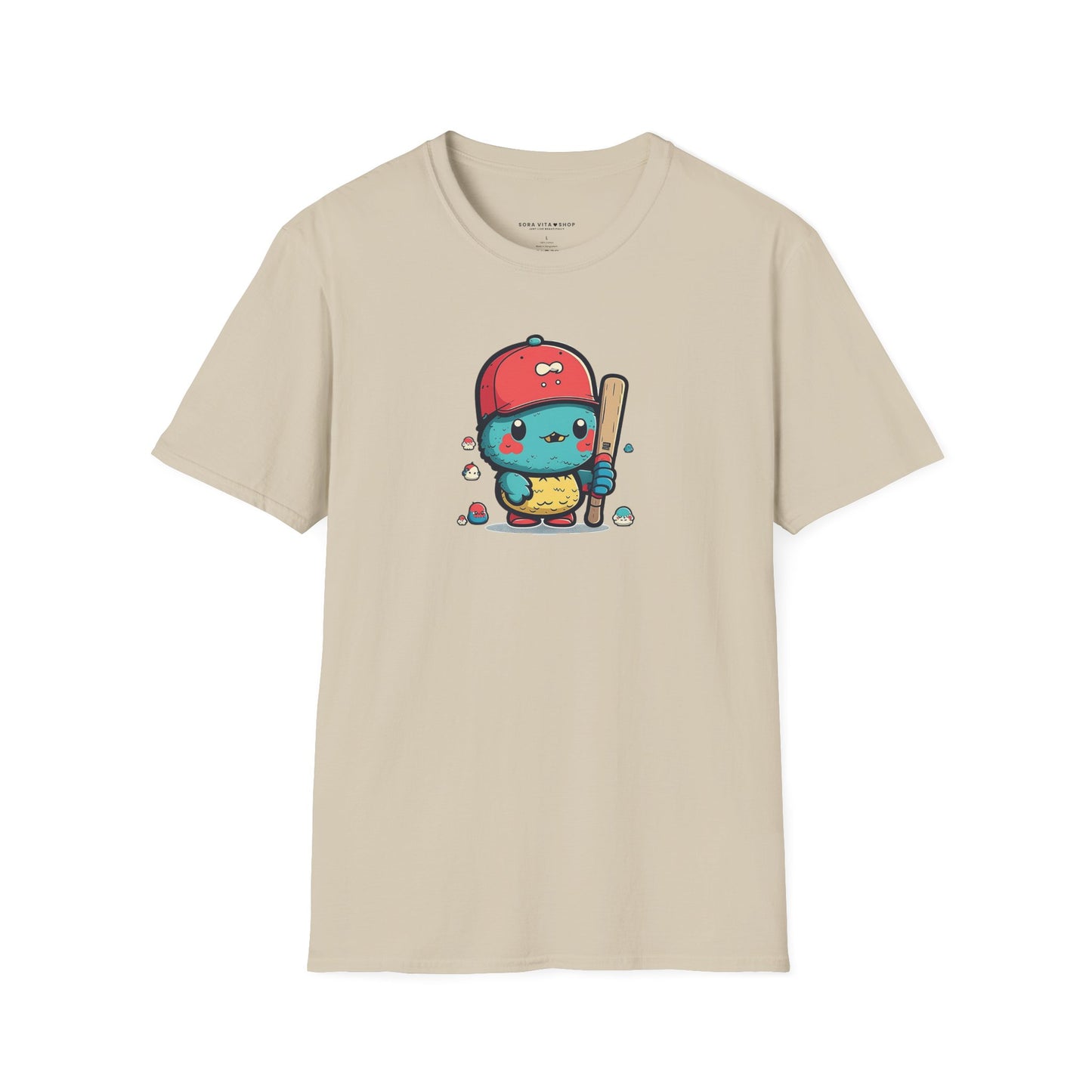 Adorable Cartoon Baseball Tee ⚾ | Fun Unisex Comfort for Kids & Adults, Perfect for Birthdays, Camps & Everyday Play
