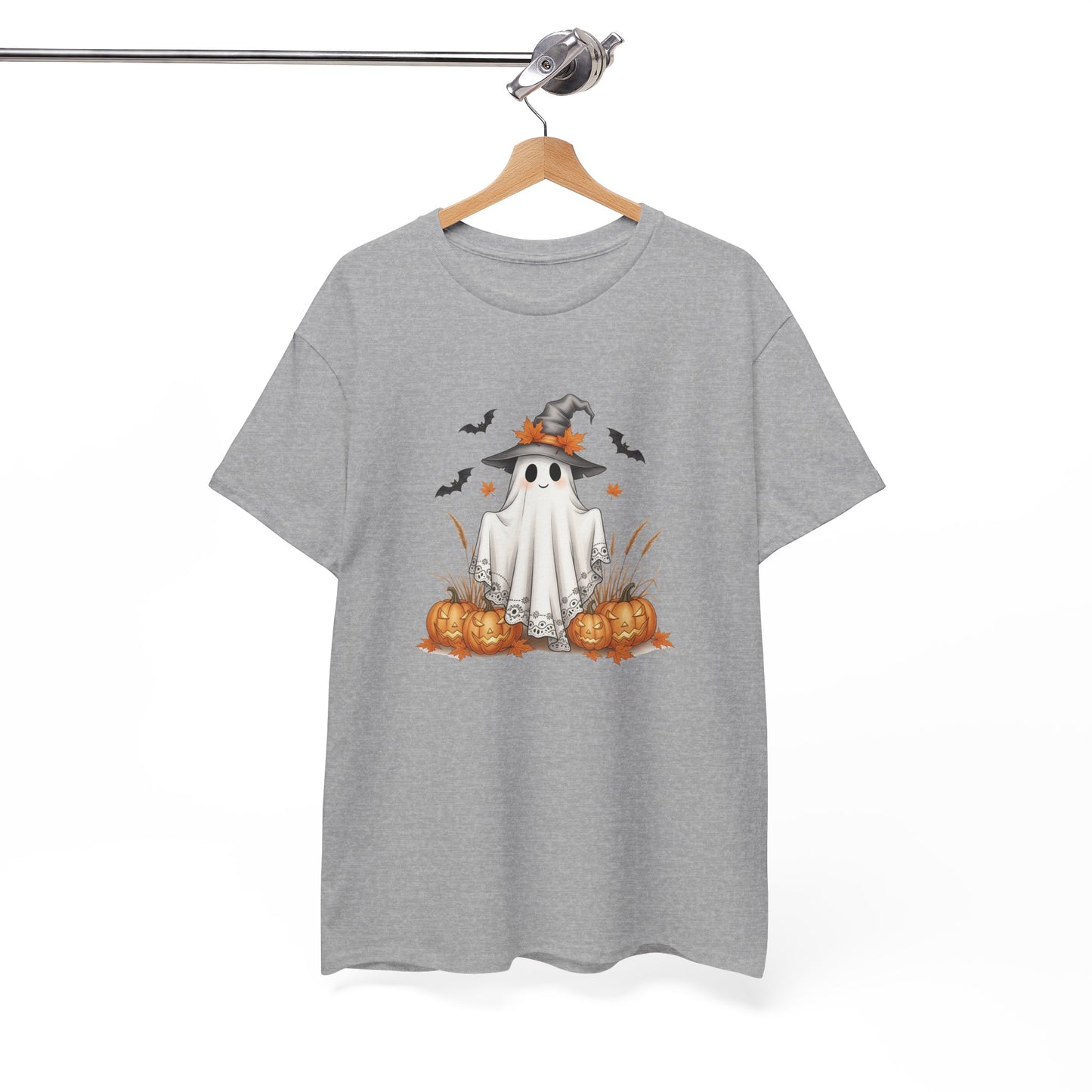Spooky Ghost Halloween Tee – Festive Unisex Shirt for Parties, Fall Fashion & Pumpkin Season Fun