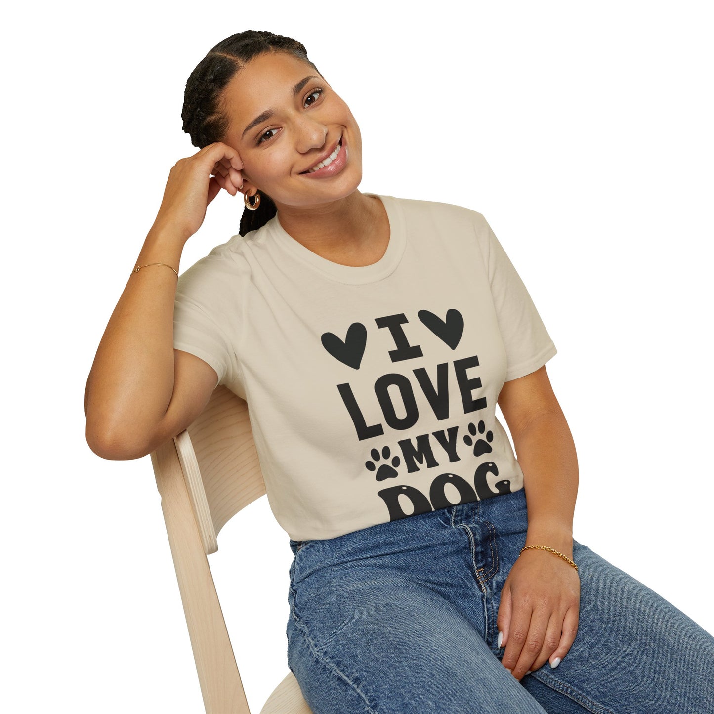 I Love My Dog Softstyle Tee | Unisex Comfort for Pet Parents, Dog Moms & Everyday Animal Lovers