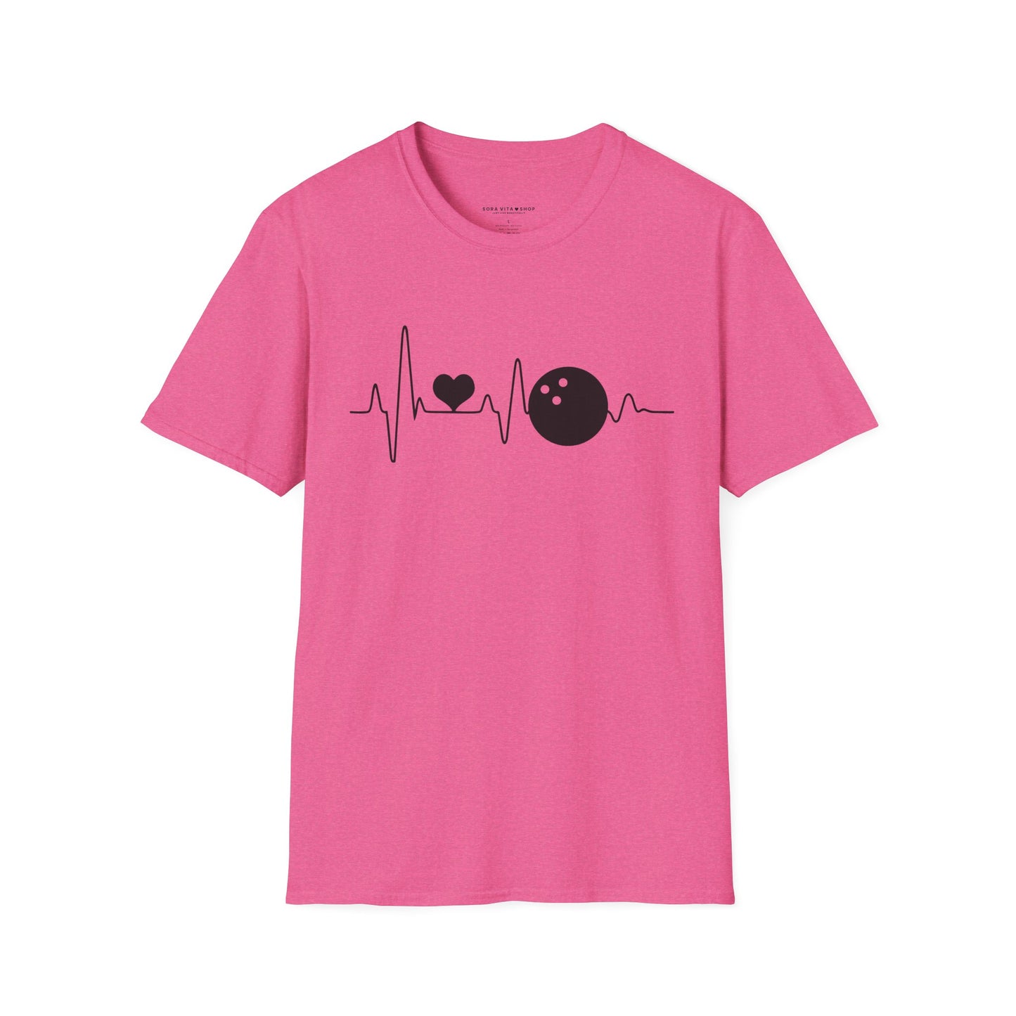 Heartbeat Bowling Softstyle Tee – All‑Day Comfort, Game‑Day Energy, Perfect Gift for Bowlers & Alley Legends