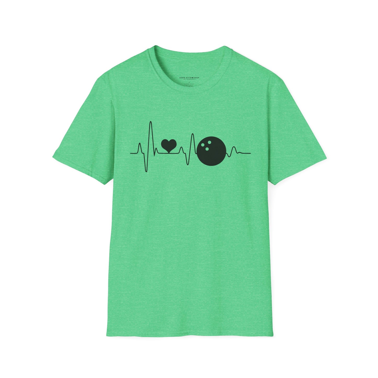 Heartbeat Bowling Softstyle Tee – All‑Day Comfort, Game‑Day Energy, Perfect Gift for Bowlers & Alley Legends