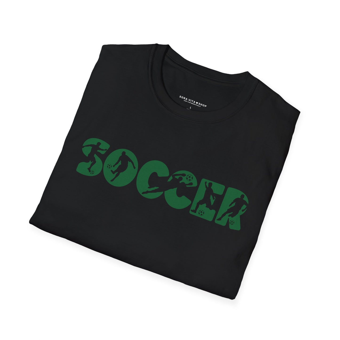 Goal‑Getter Comfort – Soccer Fan Unisex Softstyle Tee | All‑Day Wear, Game‑Day Energy, Perfect Gift for Players & Supporters