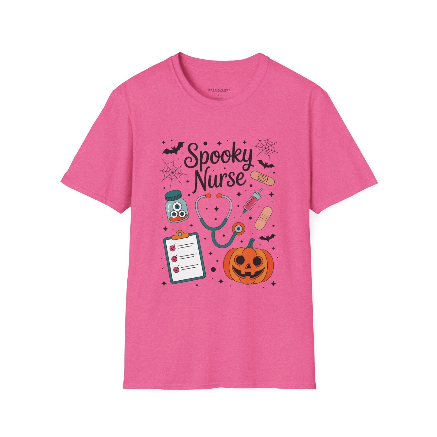 Spooky Nurse Halloween Tee – Funny Medical Staff Shirt for Festive Fall Fun & Costume Parties
