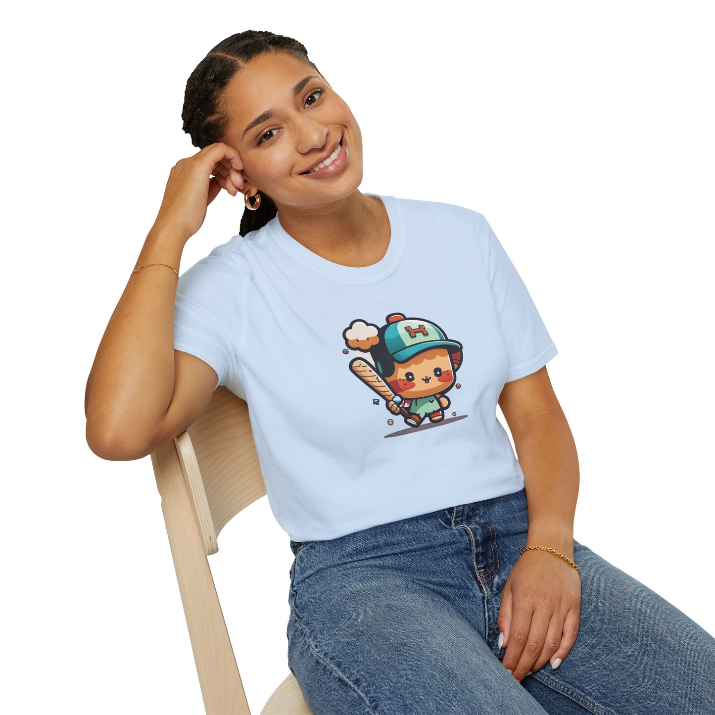 Cute Kid’s Baseball Softstyle Tee | Fun Unisex Comfort for Summer Play, Sports Fans & Everyday Joy