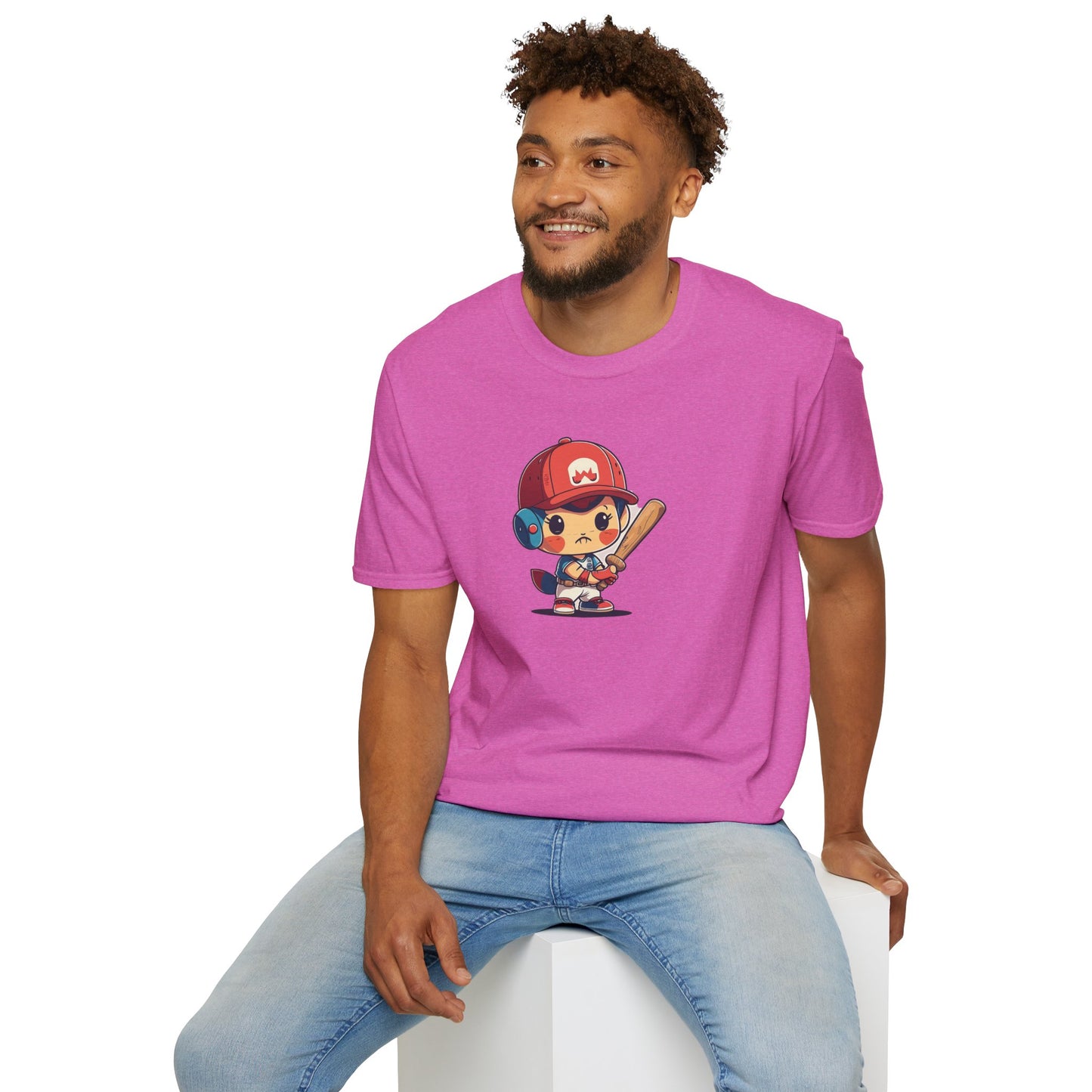 Cute Baseball Kid Softstyle Tee ⚾ | Playful Unisex Comfort for Sports Lovers, Summer Fun & Everyday Joy